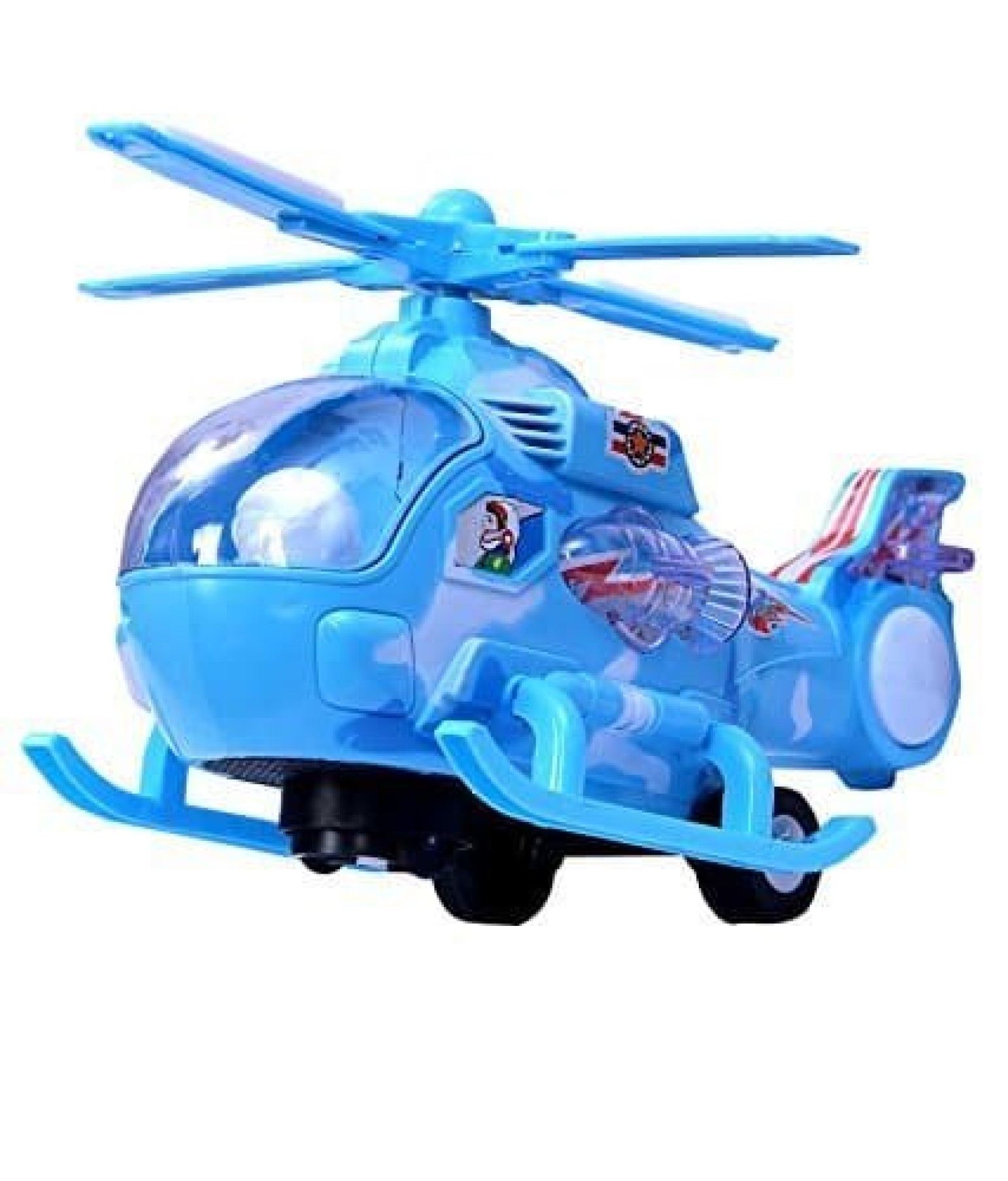 Buy Battery Operated Musical Lighting Helicopter Toy For Kids (Set Of 1 ...