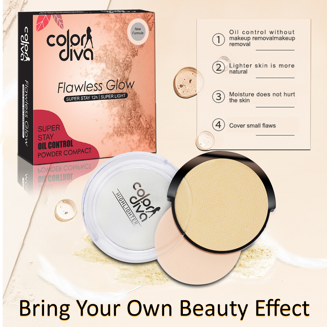 Buy Color Diva Flawless Glow Super Stay 12H Oil Control Pressed Compact