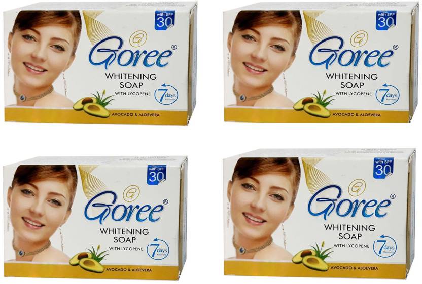 Goree Whitening Soap 4 Pair  400 g, Pack of 4 