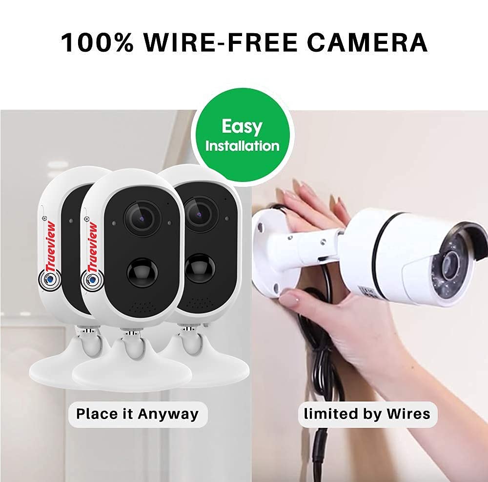 Buy Trueview 3 MP HDRI Video Smart WiFi Camera with Battery Backup
