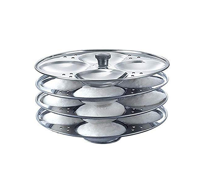 Buy Kitchen4U Stainless Steel Idli Stand Big Idli 4 Plates for 16 Idlis