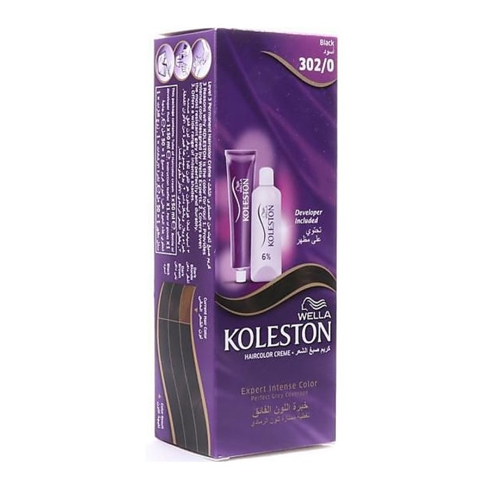 Buy Wella Koleston Hair Color Creme 302/0 Black 50ml (Pack Of 3) Online ₹1999 from ShopClues