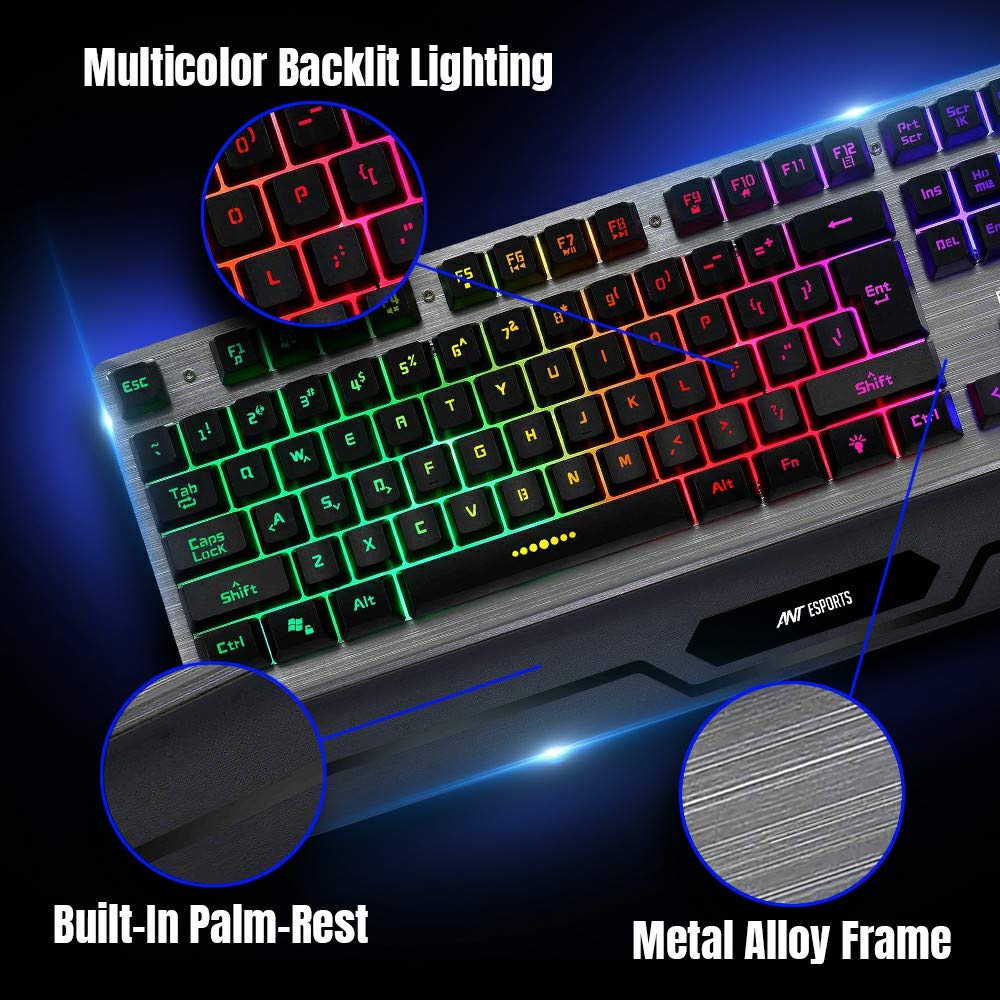 Buy Ant Esports Km540 Gaming Backlit Keyboard And Mouse Combo Led Wired
