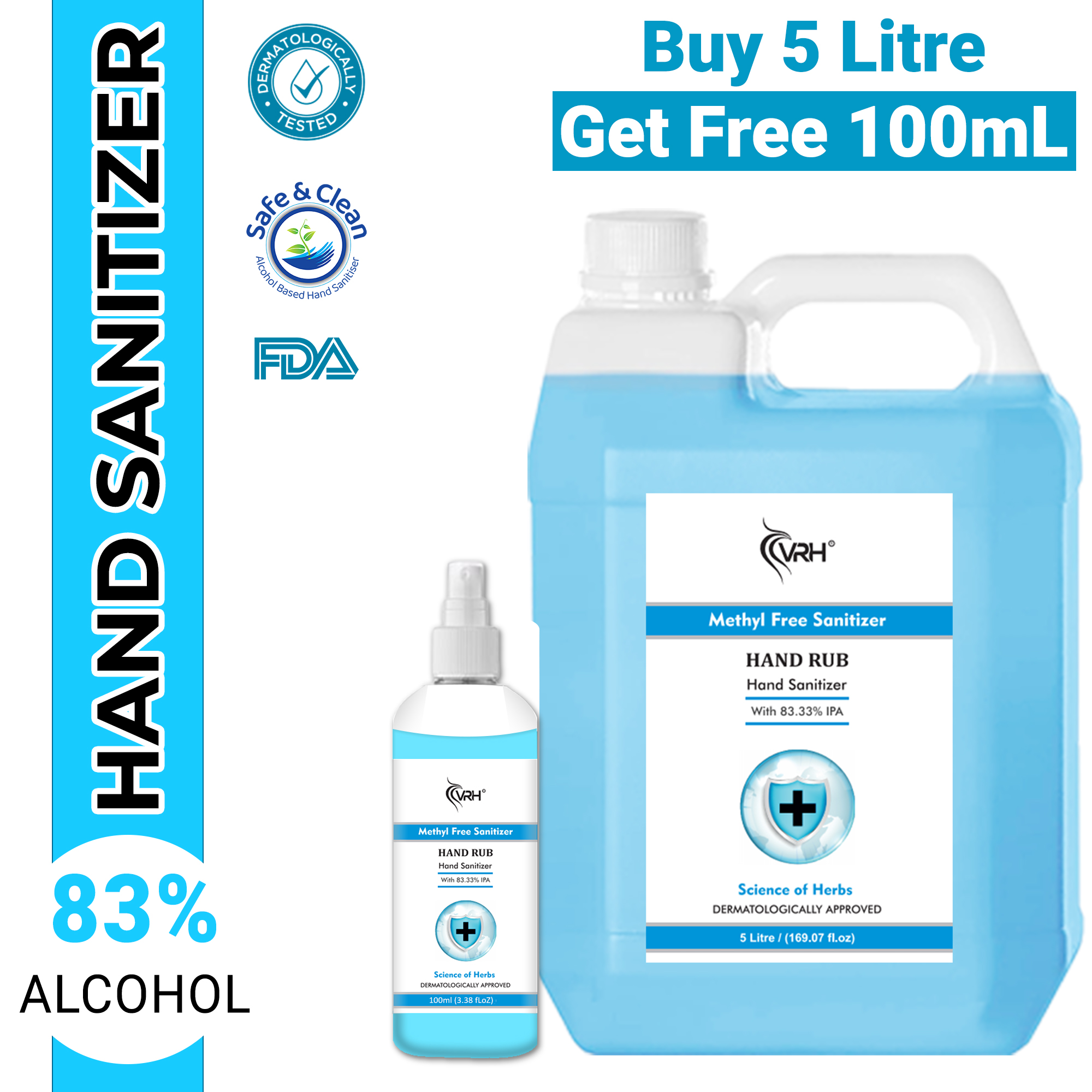 Buy Rose Sanitizer Non Stick Disinfectant Sanitizer Instant Kills 99.9 ...