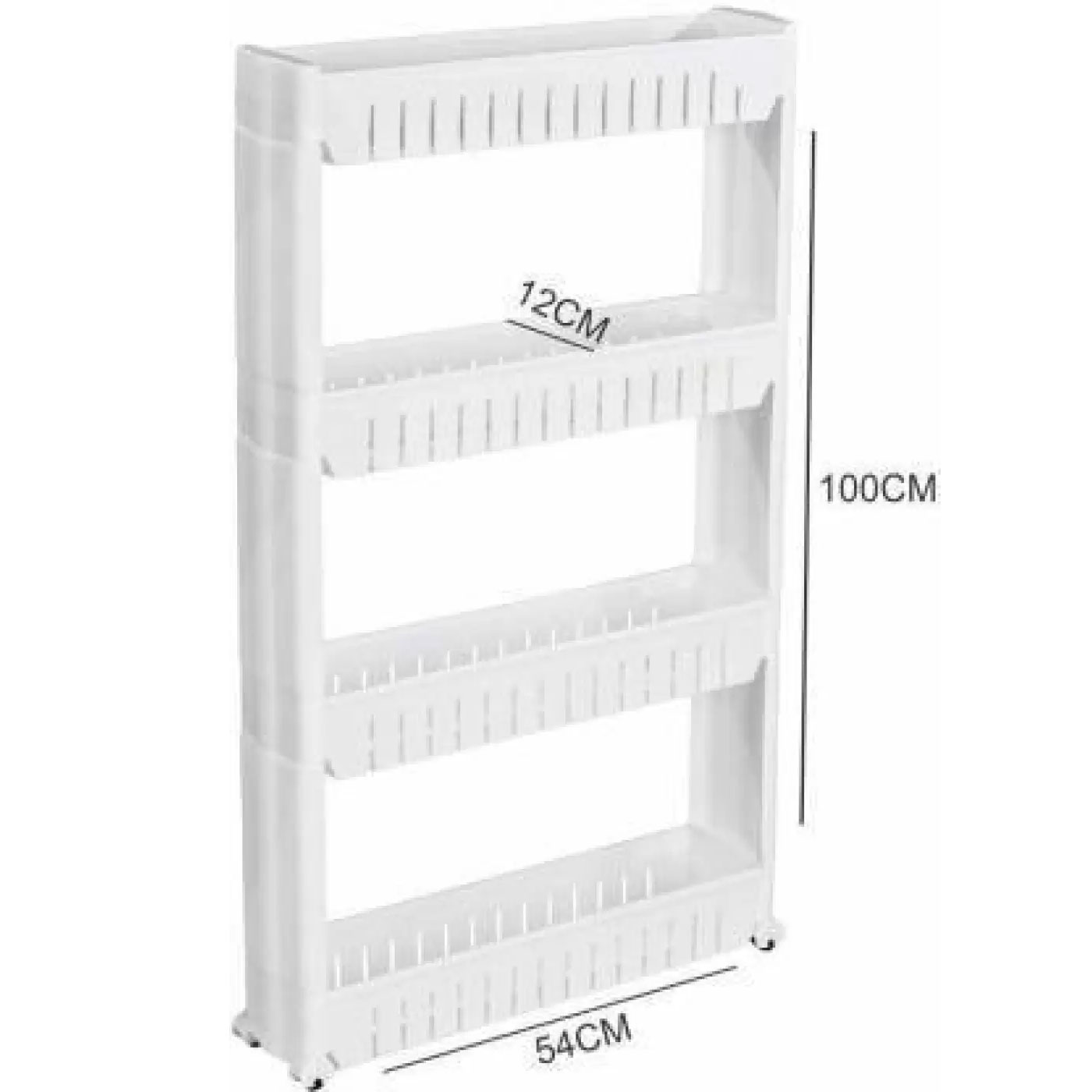 Buy Solomon Premium Quality 4 Layer Plastic Trolley/Rack with 360 ...