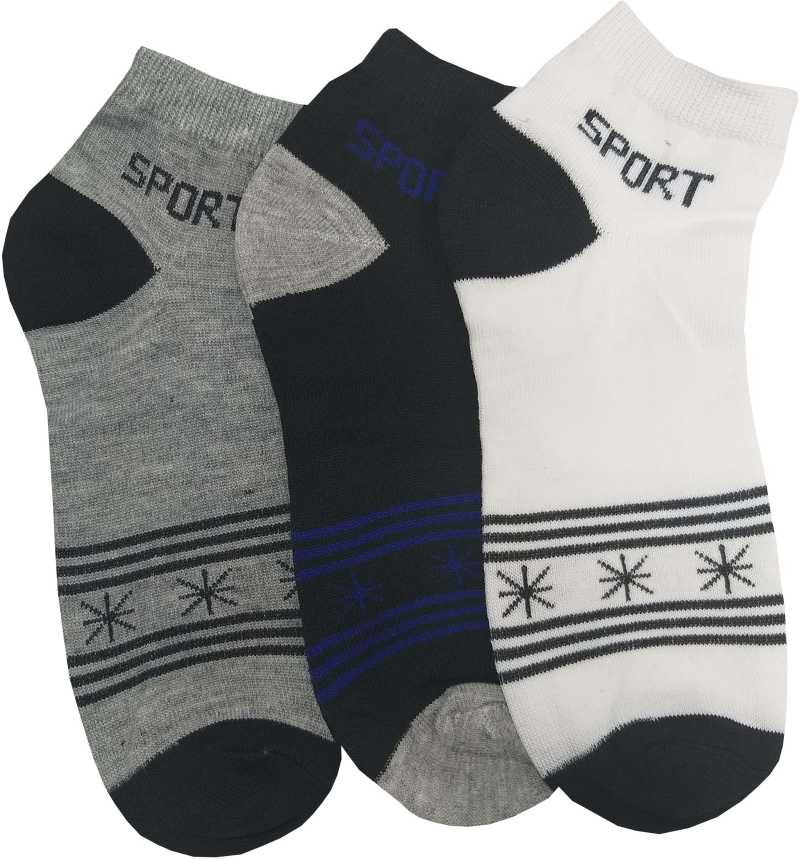Dream Night Sports Socks, Cotton Socks Ankle Length Socks for Men, Casual Socks  Set of 6