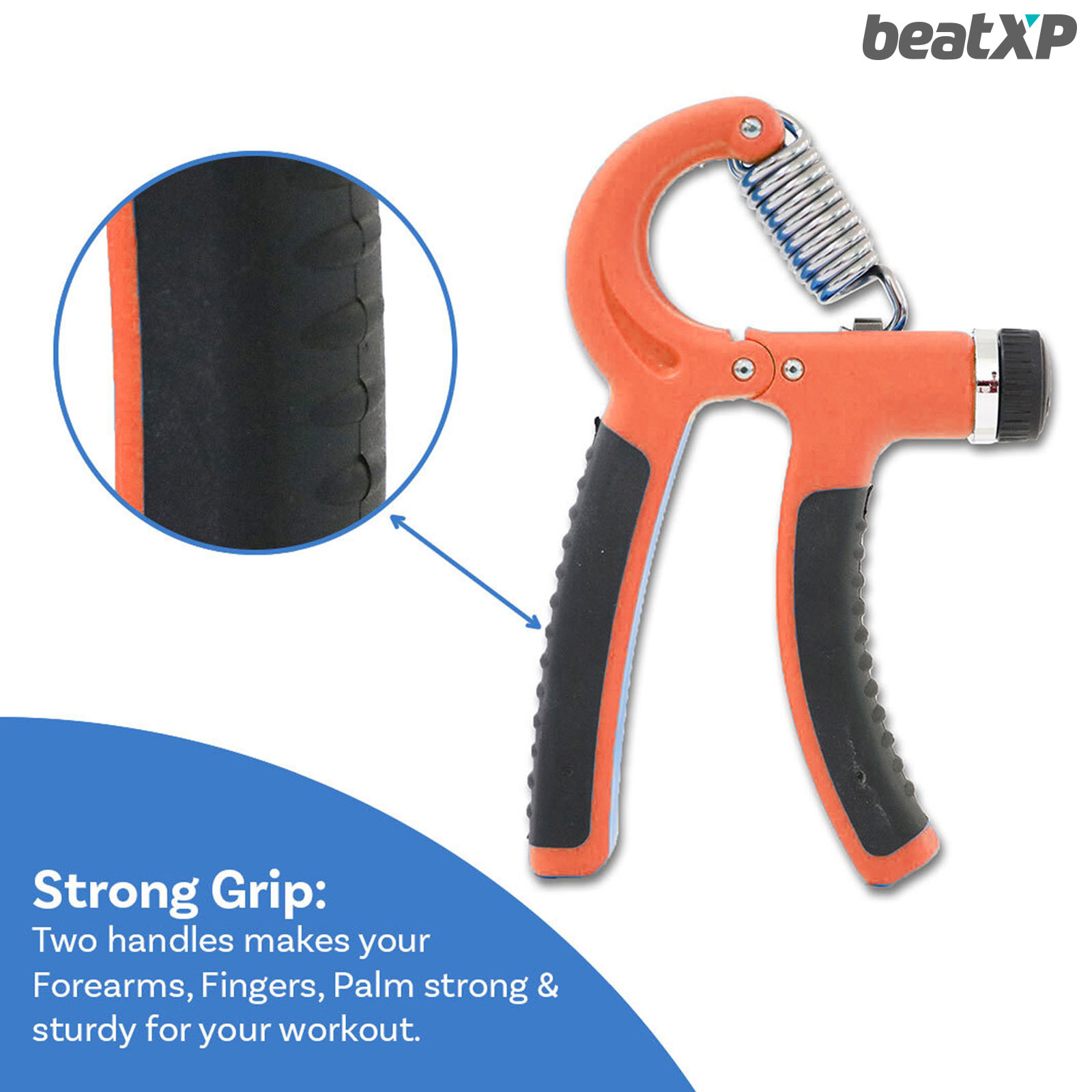 Buy beatXP Hand Grip Strength Trainer | Adjustable Forearm Strengthener ...