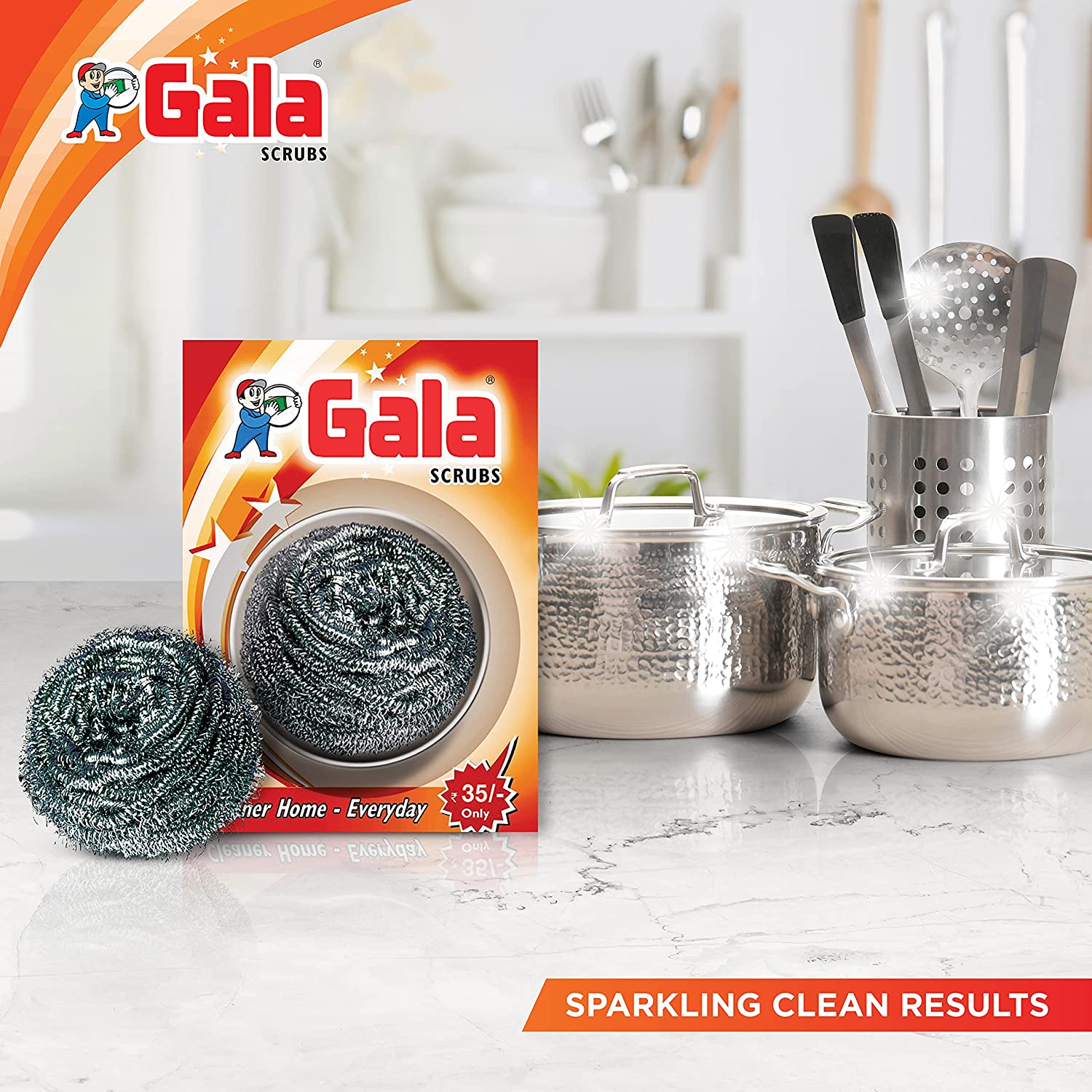 Buy Gala Steel Scrub Pad (Regular) Online ₹248 from ShopClues