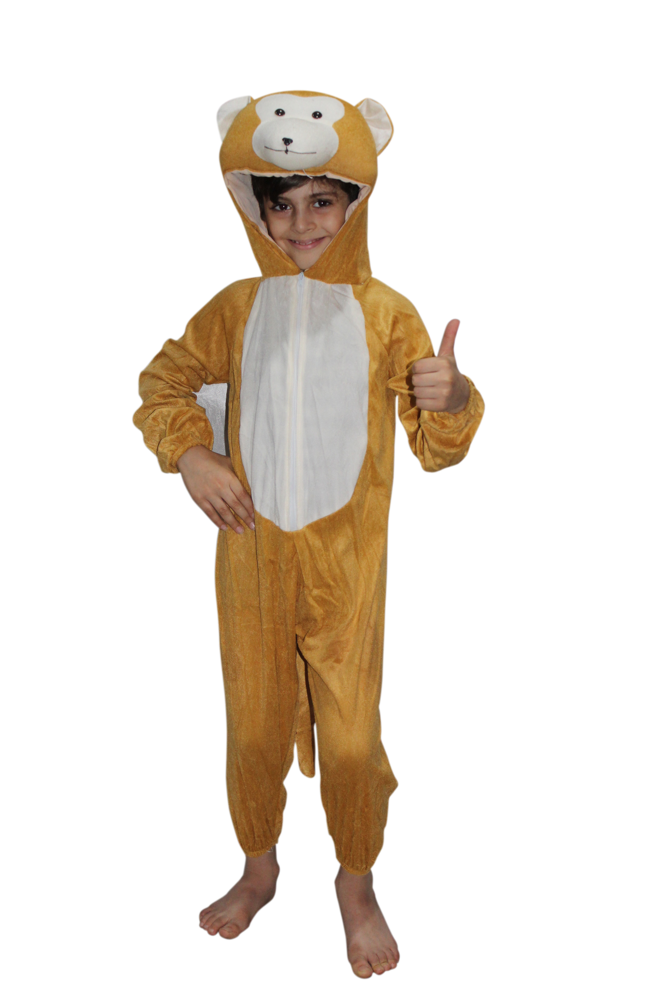 Buy Kaku Fancy Dresses Monkey Wild Animal Costume For Kids Annual ...