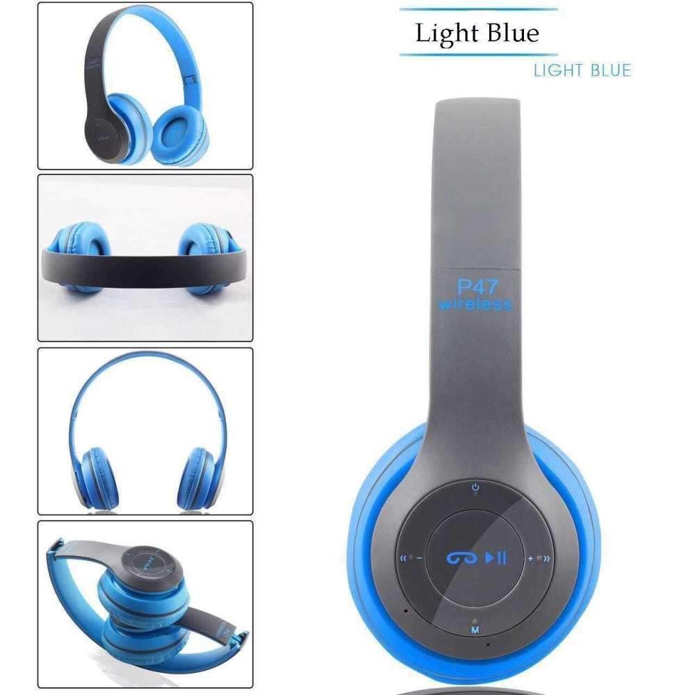 Buy P47 Wireless Bluetooth Portable Sports Headphones with Microphone