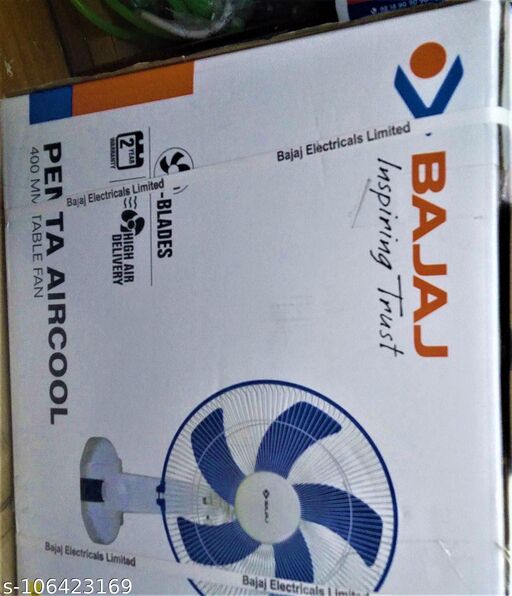 Buy Bajaj table fan 5 blades, Penta aircool 400 mm Online ₹3404 from