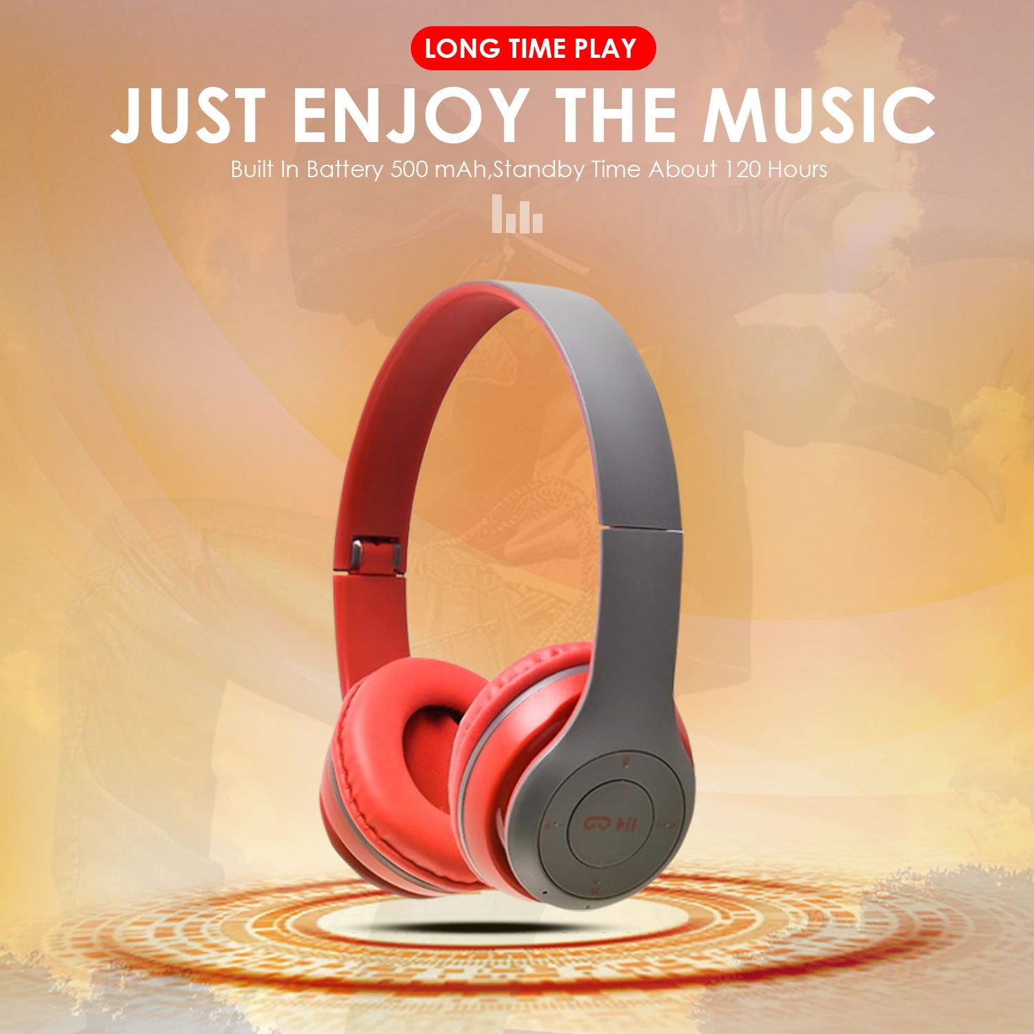 Buy P47 Wireless Bluetooth Portable Sports Headphones with Microphone