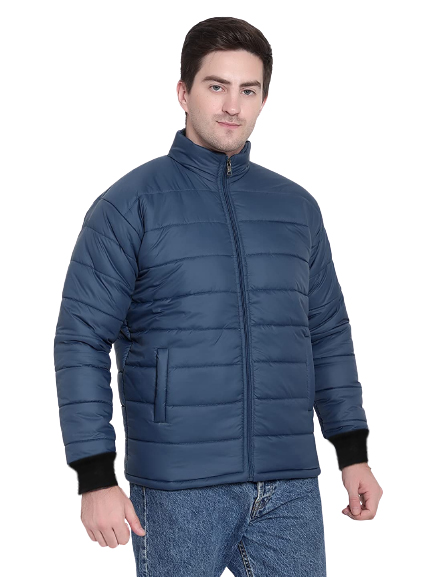 Buy men's blue winter bomber jacket Online at Shopclues