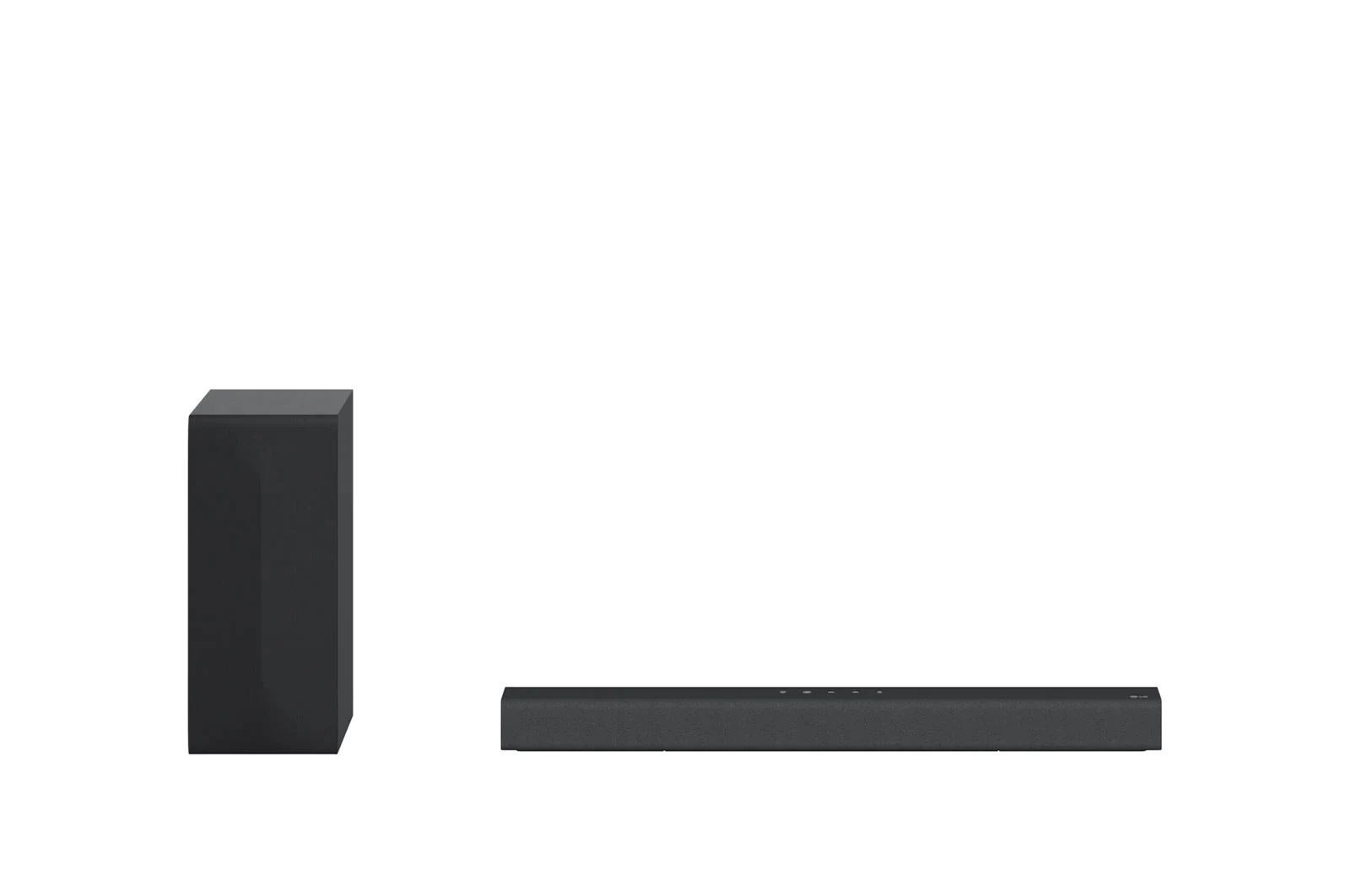 Barra de sonido SQC1 con 160W de potencia y 2.1 canales. Sonido