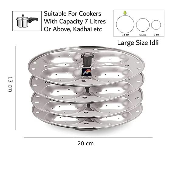 Buy Saimaa Stainless Steel Idly Cooker Induction and Gas Stove