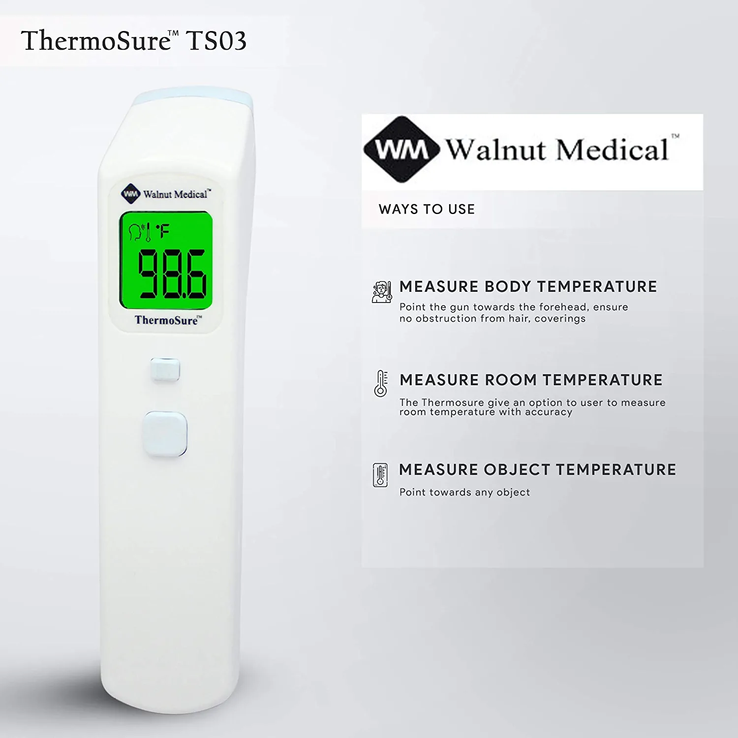 Buy Walnut Medical Thermosure Non contact Infrared Thermometer Online