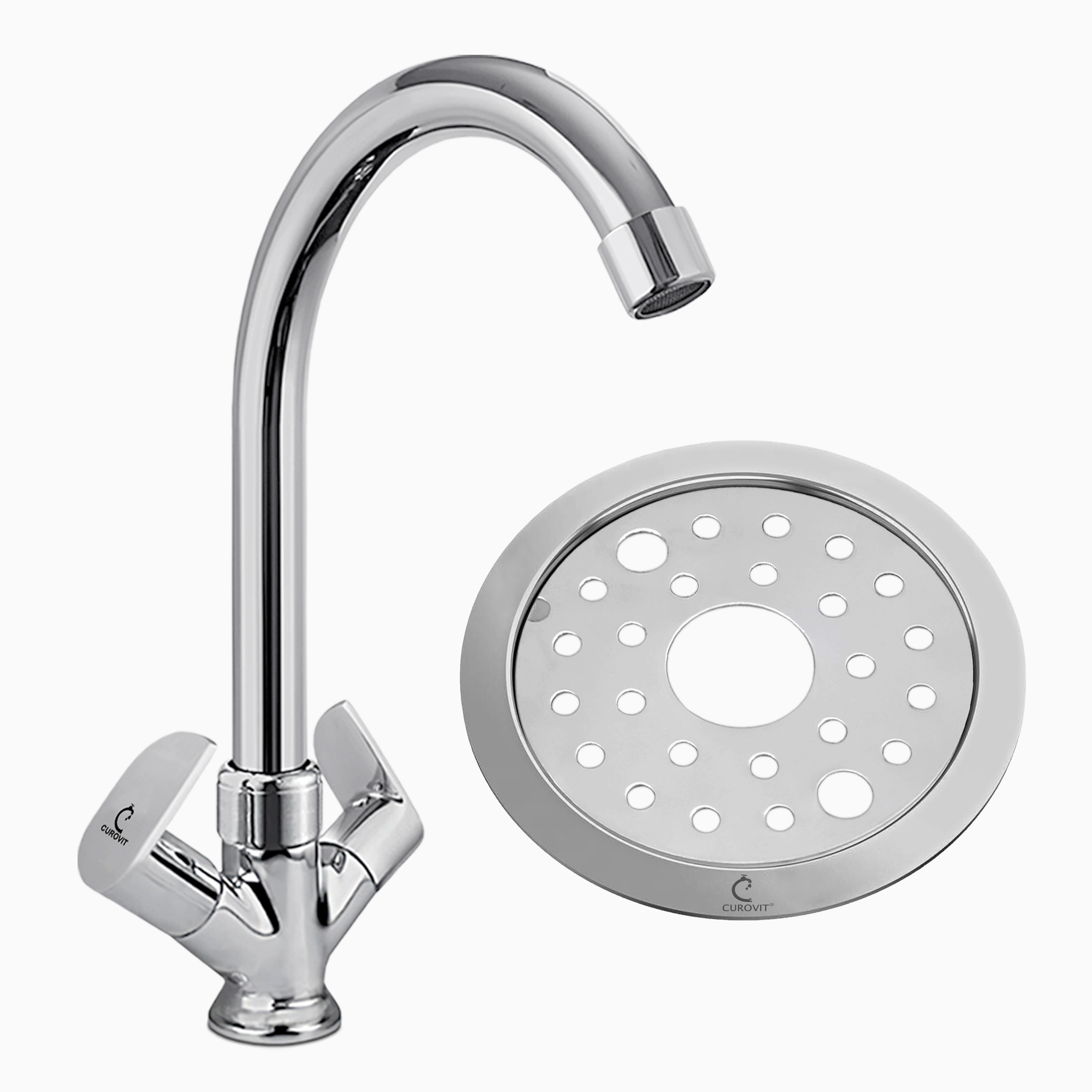 Buy CUROVIT Torrent ZINC Alloy Center Hole Basin Mixer Chrome Finish