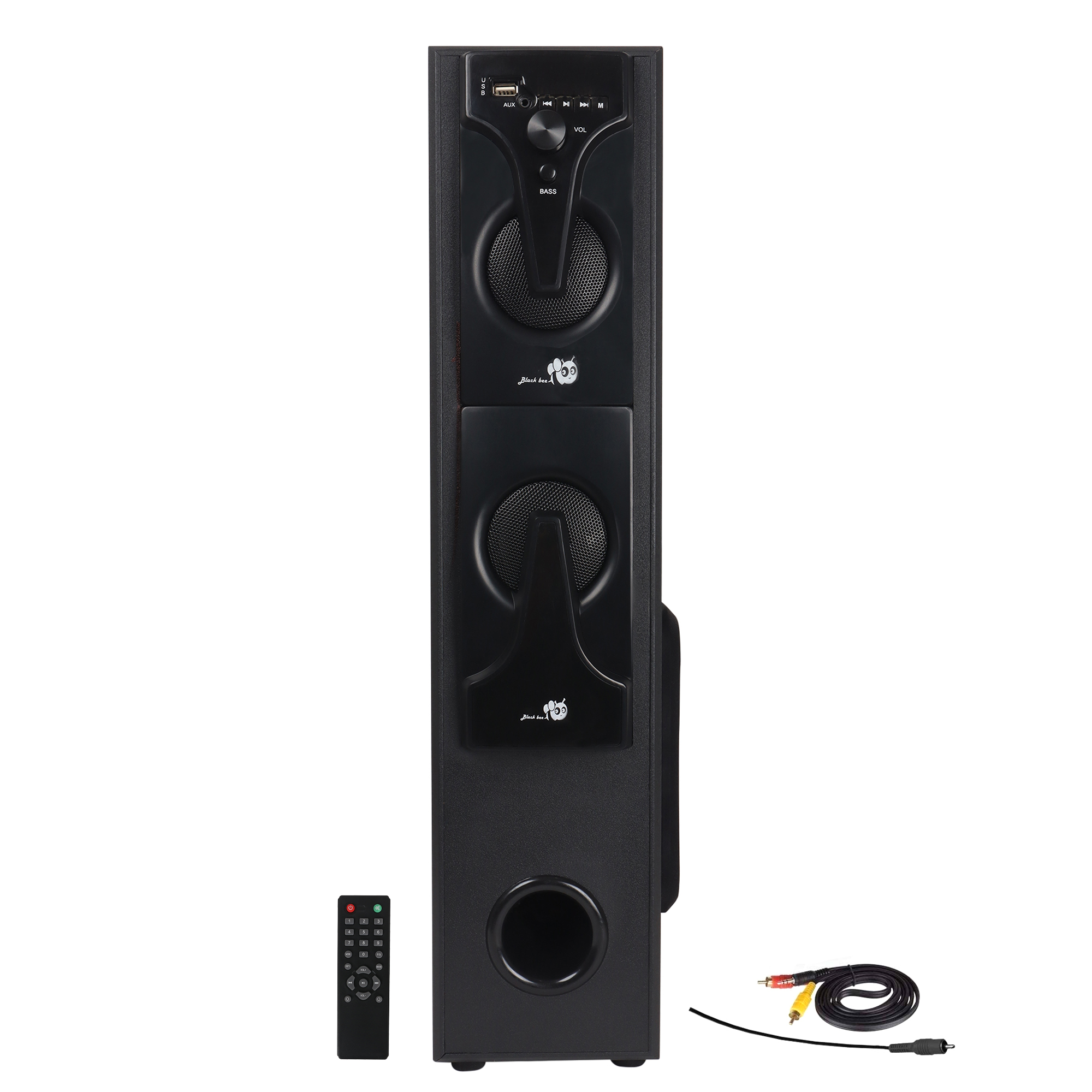 Buy BLACKBEE BBTS3100 60W Bluetooth Tower Speaker Wooden 5.25Subwoofer Echo Sound