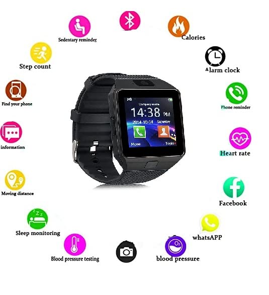 Buy DZ09 Bluetooth Calling Smartwatch with Sim Call Support, HD Touch