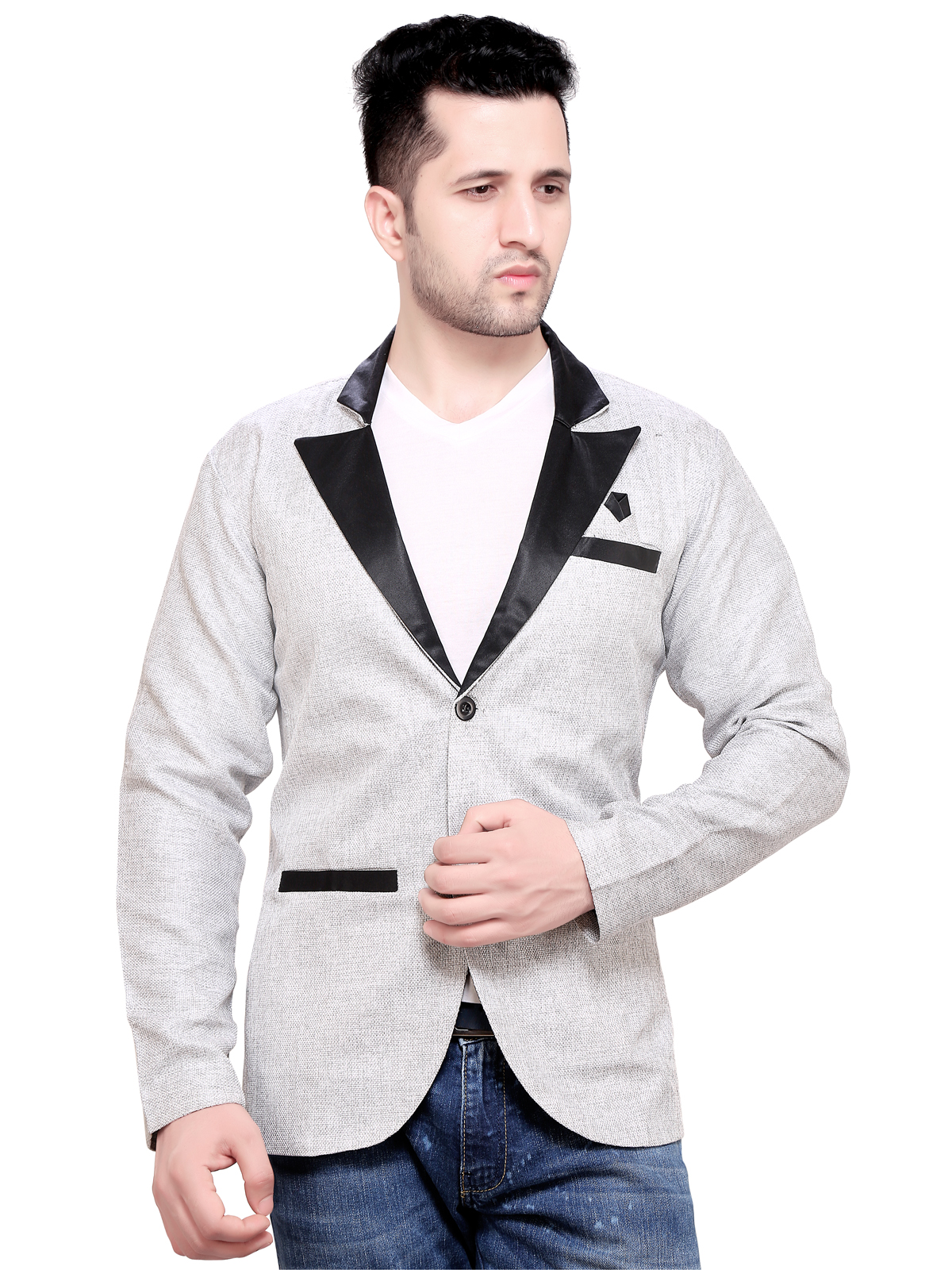 Buy Nu abc Grey Blazer For Men Online @ ₹999 from ShopClues