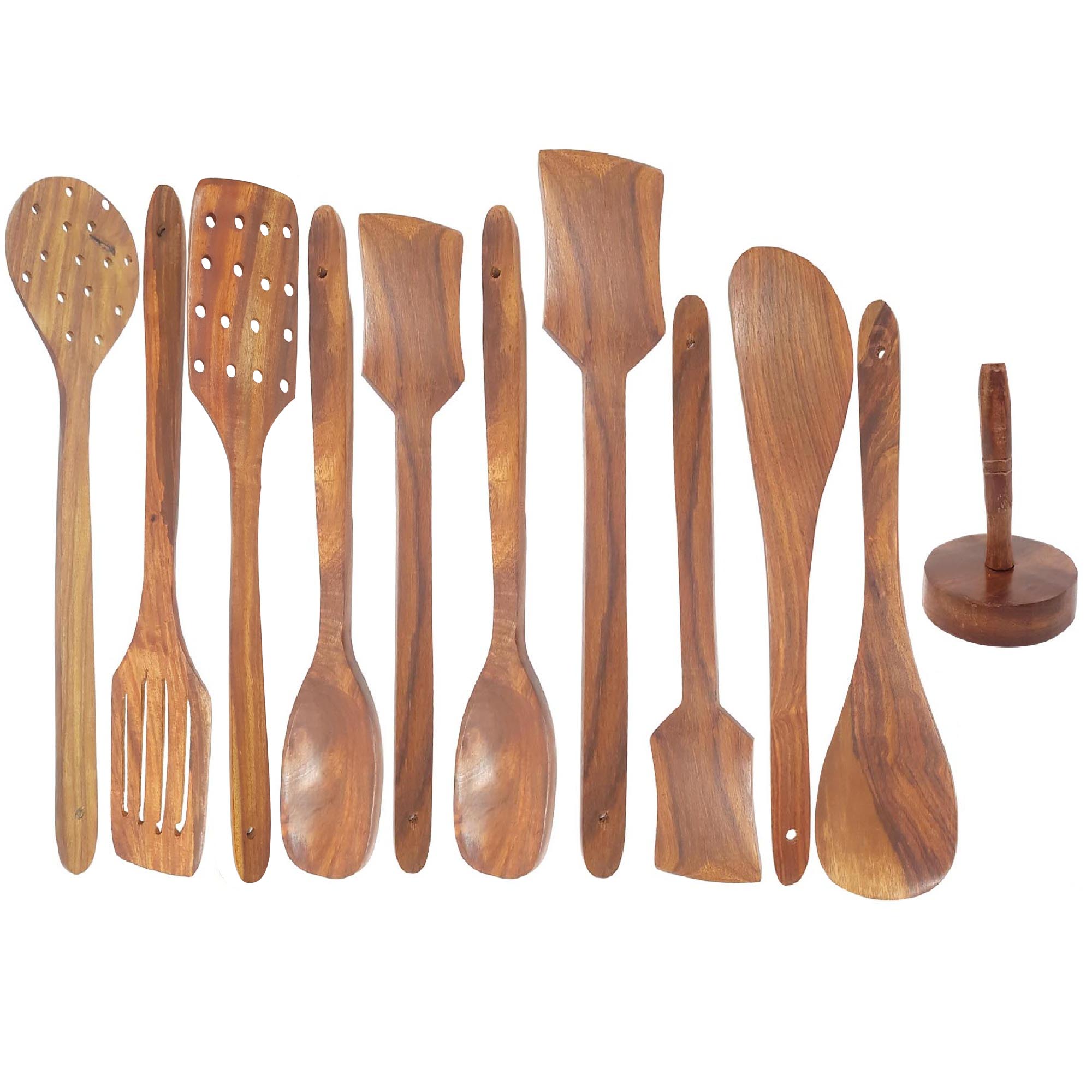 Buy Wooden kitchen essential tools set of 11 Online @ ₹559 from ShopClues