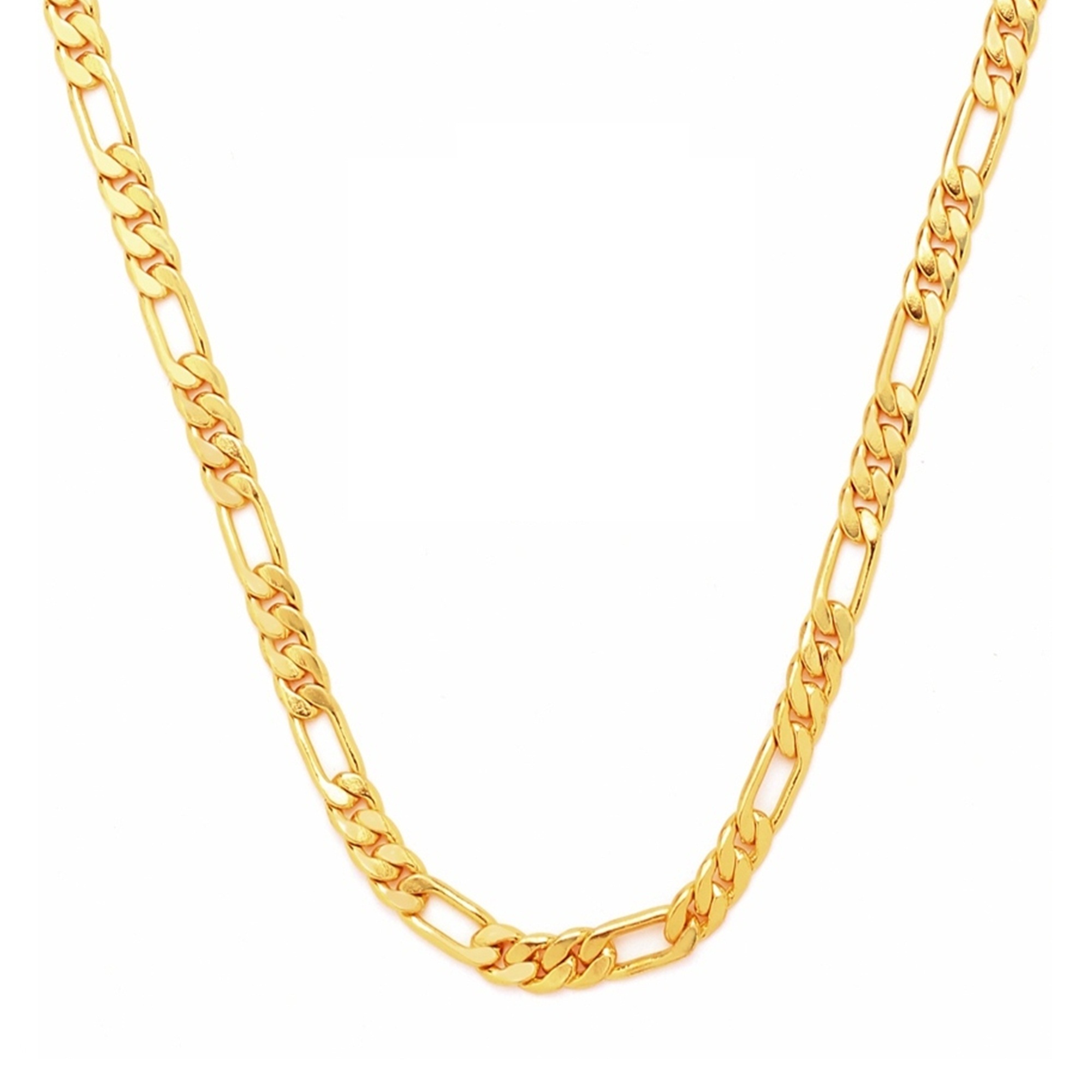 GoldNera Men Gold Plated Alloy Interlocked Chain  18 Inches 