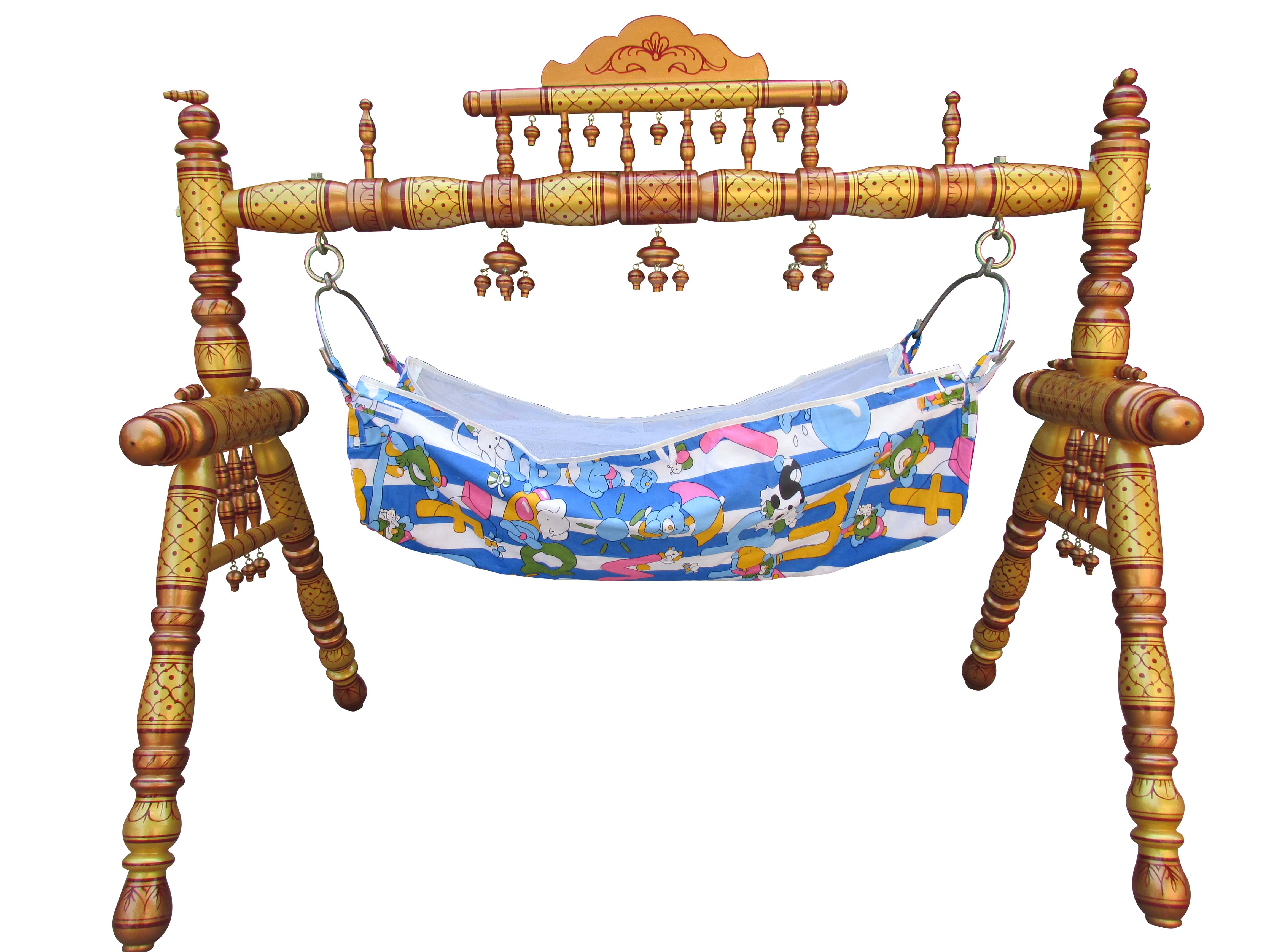 Buy Baby Cradle Wooden Baby Cradle Folding Cradle Baby Swing Hastakala