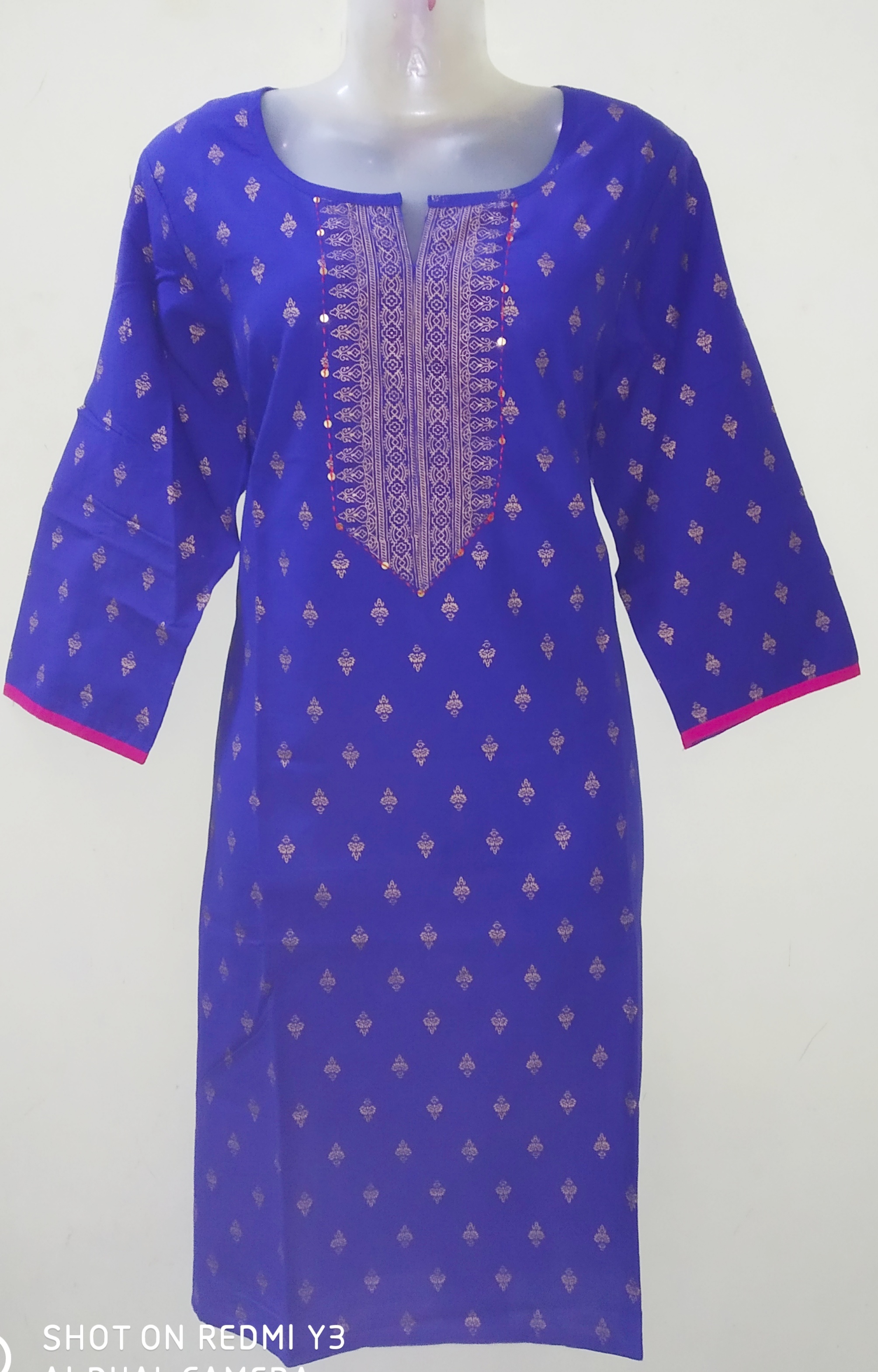 Buy LADIES COTTON KURTI XL SIZE WIDTH 42 INCH Online ₹325 from ShopClues