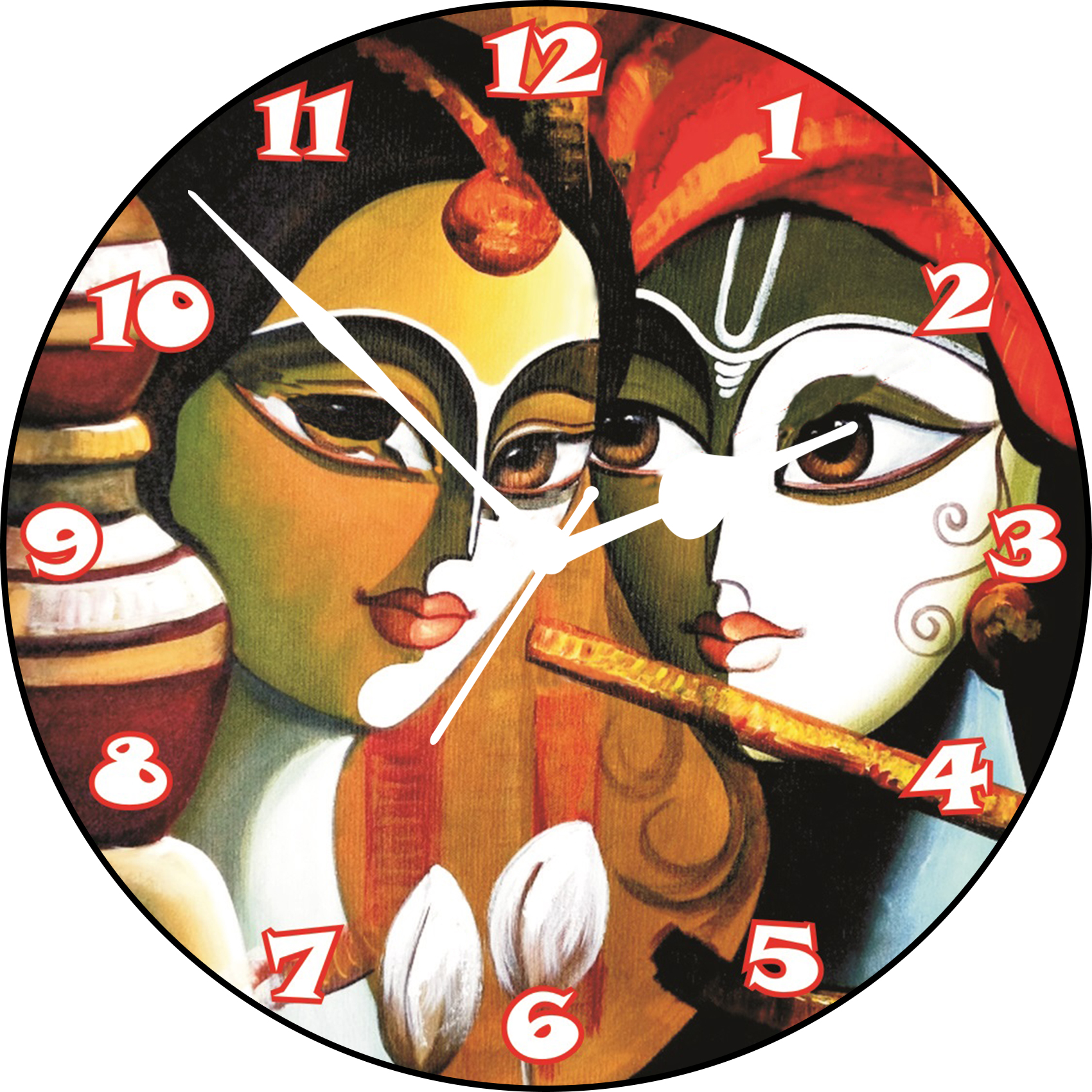 ske krishna radha wall clock