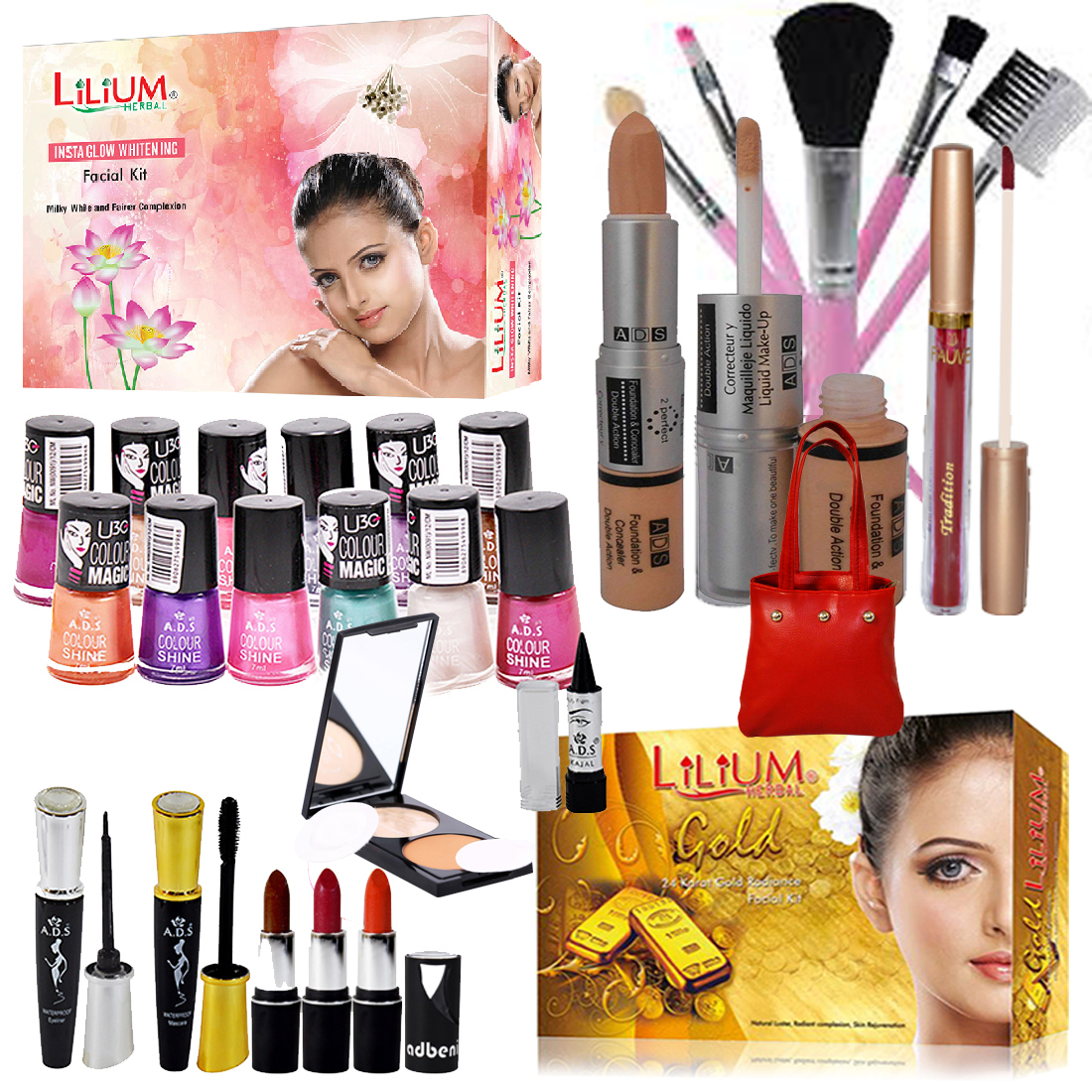 Buy Abeni Combo Make Up Set Pack Of 29Pcs Online ₹1179 from ShopClues