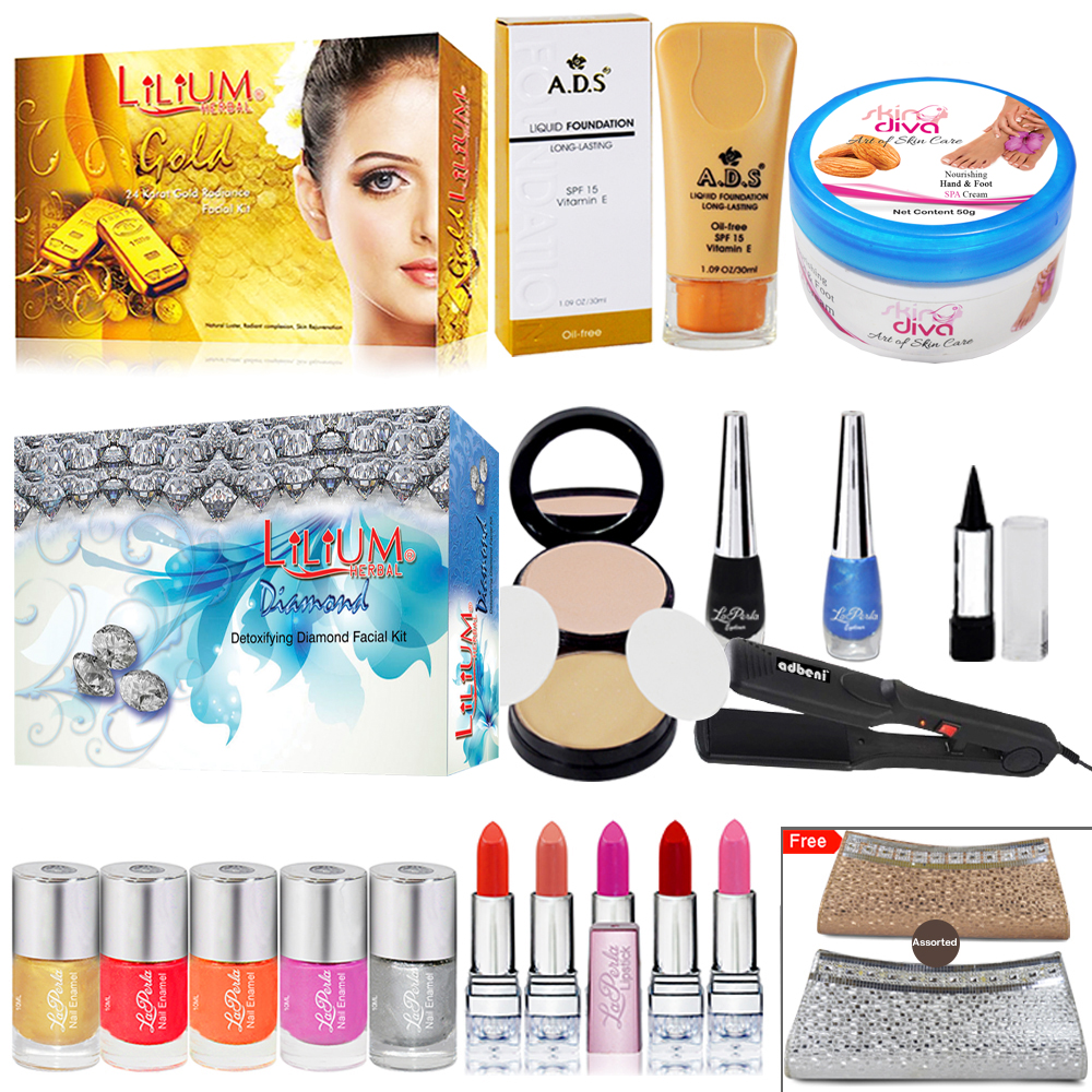 Buy Home Makeup Parlour Combo Sets Pack of 20 Online @ ₹1179 from ShopClues