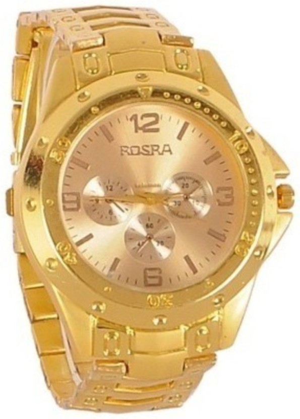Gold Analog Watch For Men