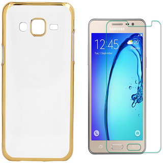 ITbEST Luxury Metal Bumper + Acrylic Mirror Back Cover Case For Samsung Galaxy J7 2016 /J710 Golden