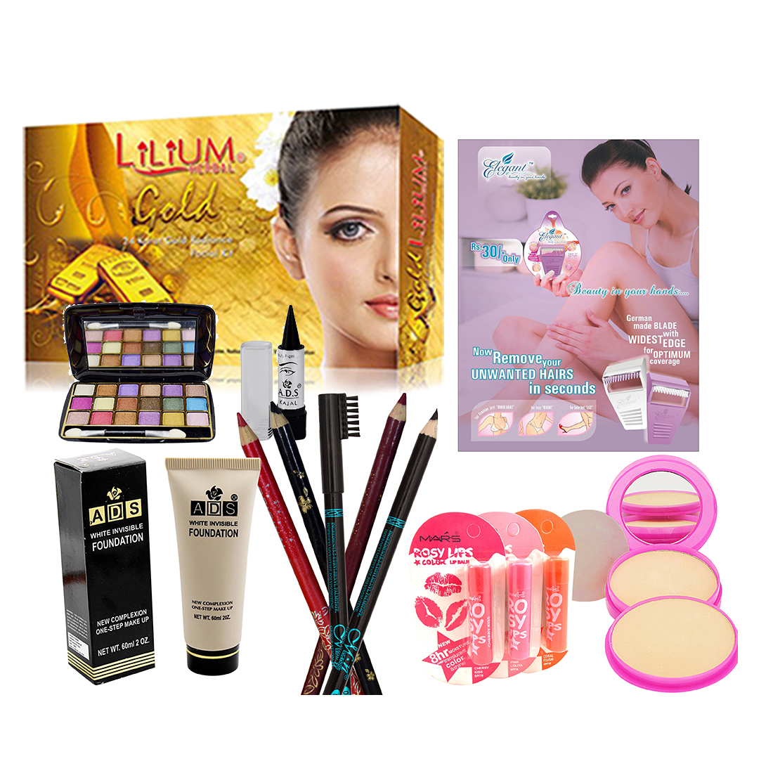 Buy Adbeni Make Up Combo Set Pack Of 12 pcs For Women (Set of 12