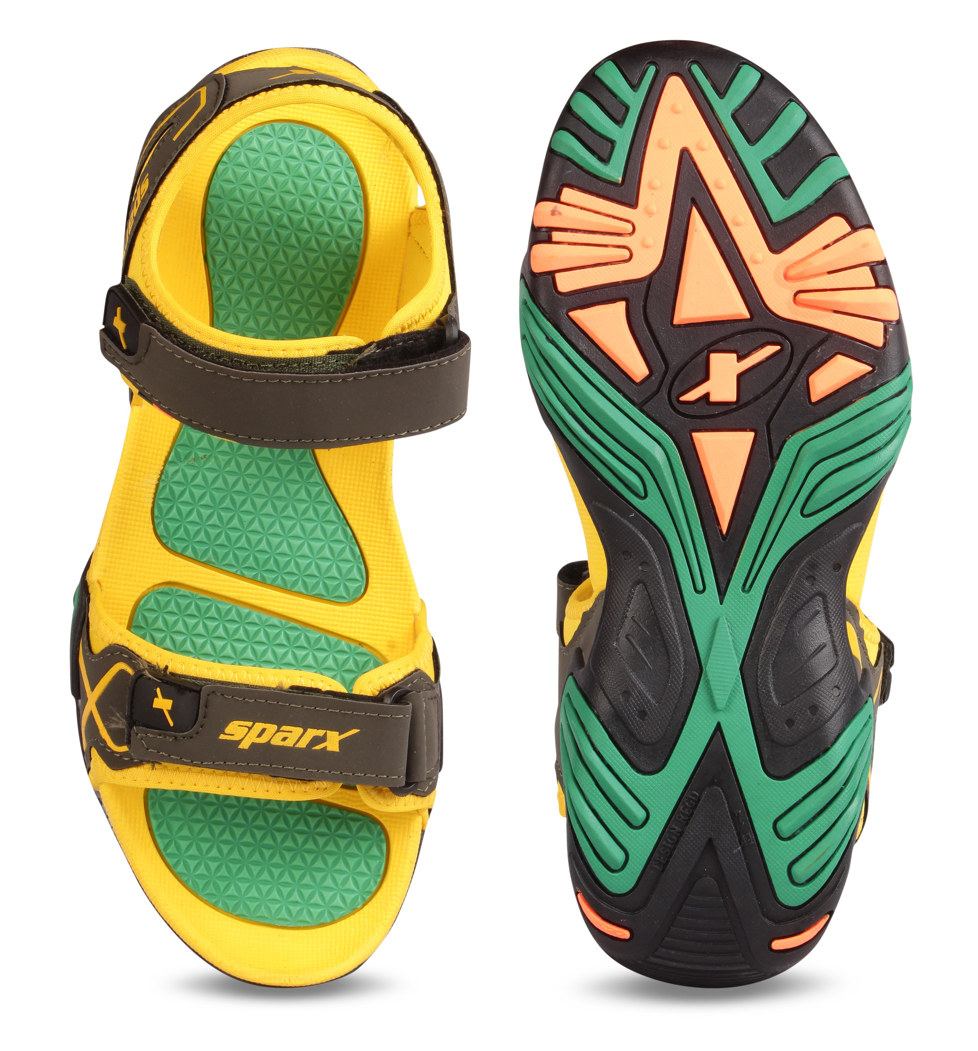 sparx men olive sandals