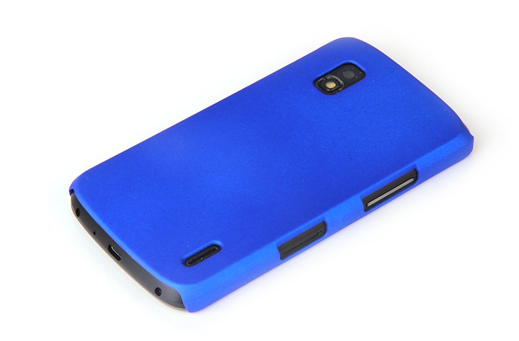 Ultra thin Hard Back Case Cover Pouch for LG Nexus 4  blue