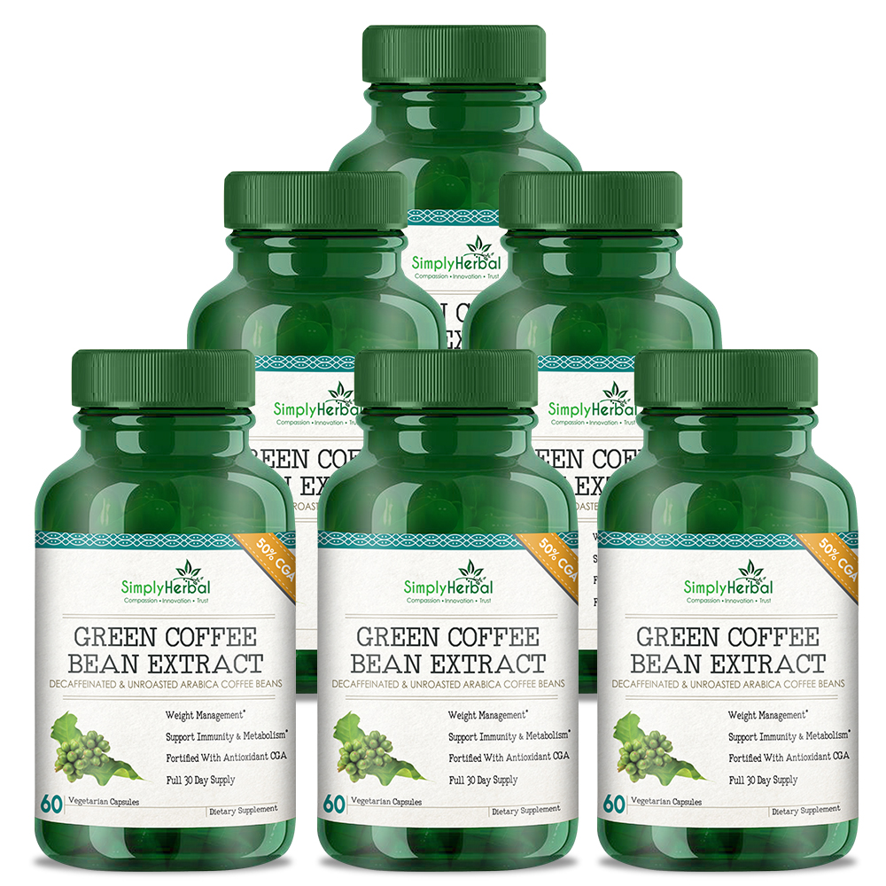 Buy Simply Herbal Green Coffee Bean Extract Pure (50 GCA) 800 Mg 60