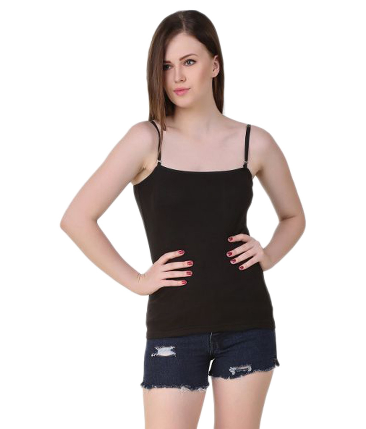 Buy Friskers Black Camisole Online @ ₹165 from ShopClues