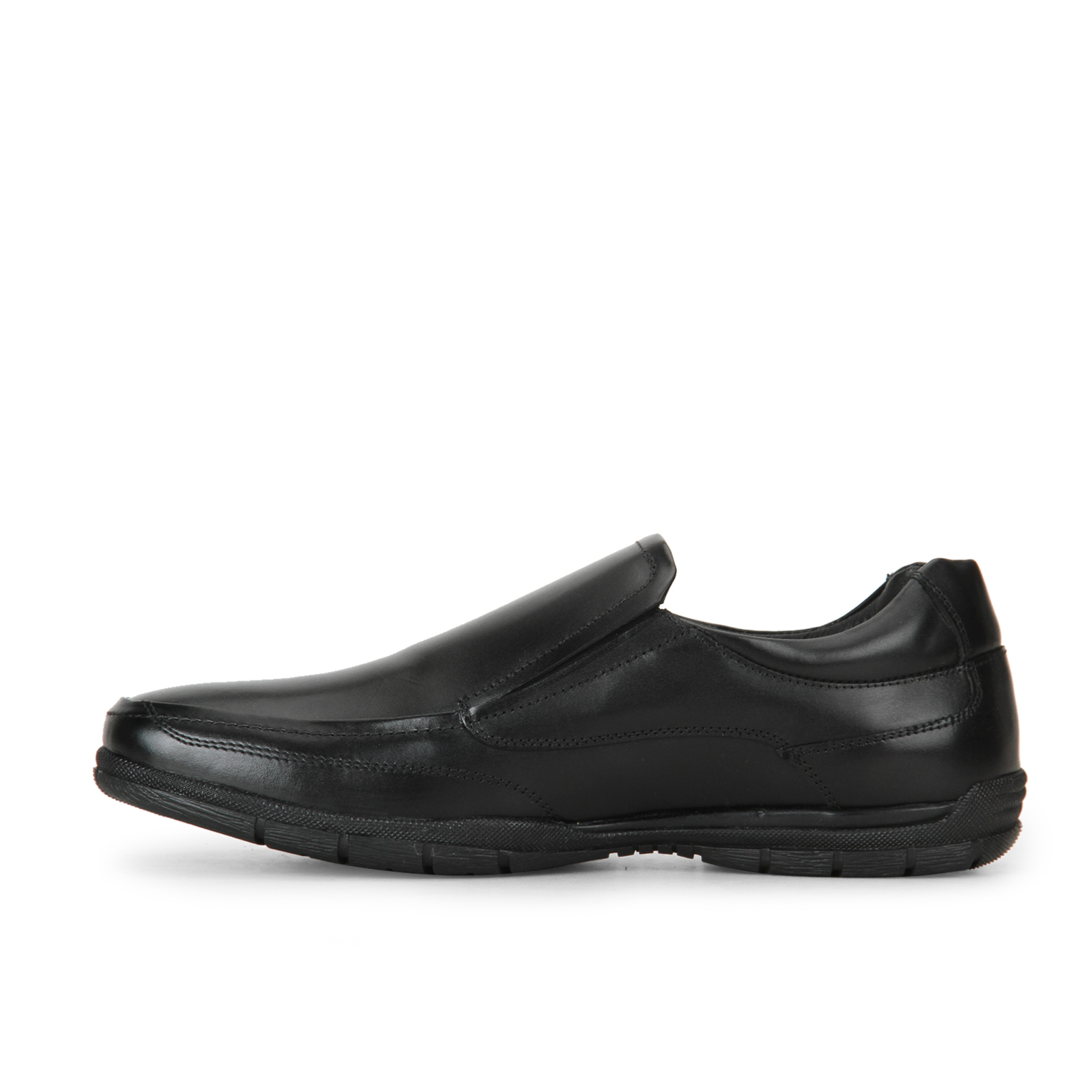 red and chief black leather shoes