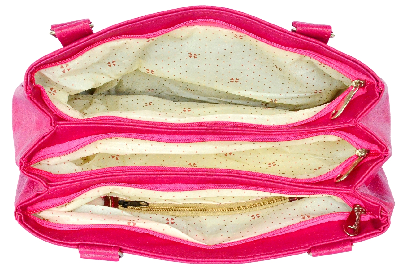 Buy ALL DAY 365 Pink Hand-held Solid Bag Online @ ₹399 from ShopClues