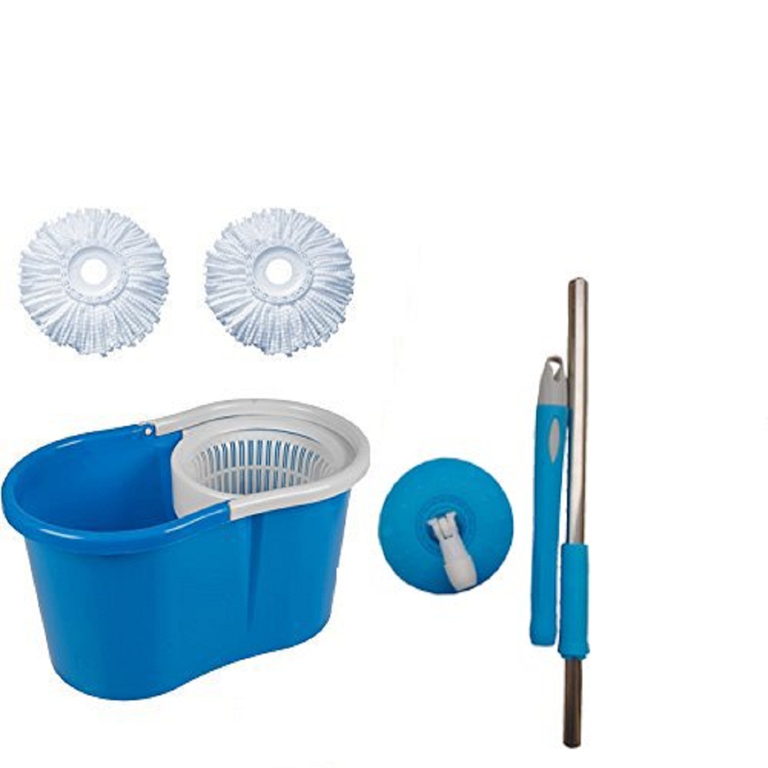 Buy Maison Cuisine Plastic 360 Spin Floor Cleaning Easy Bucket PVC Mop