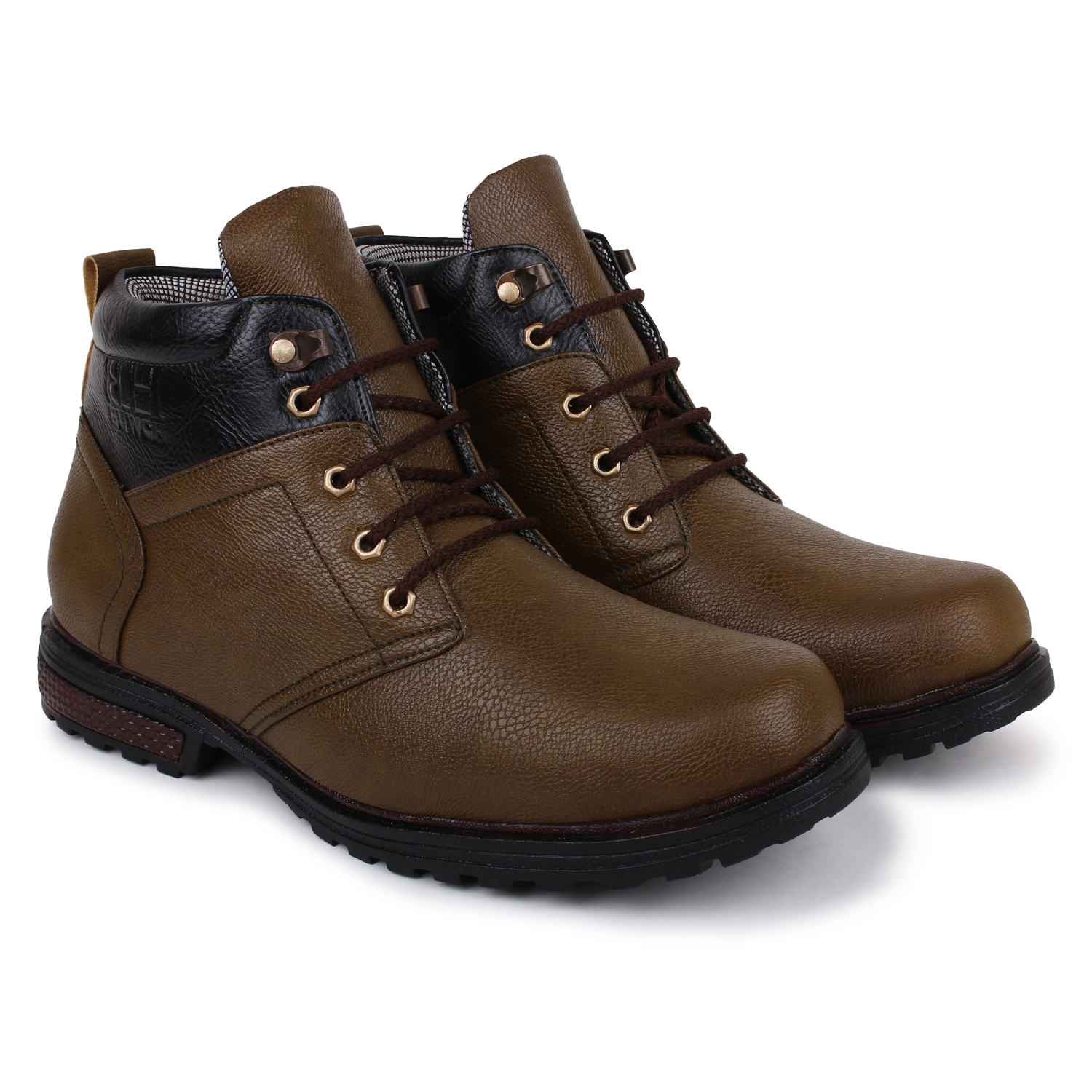 Buy Men's Synthetic Leather Boots Casual Shoes and sneakers Brown Shoes