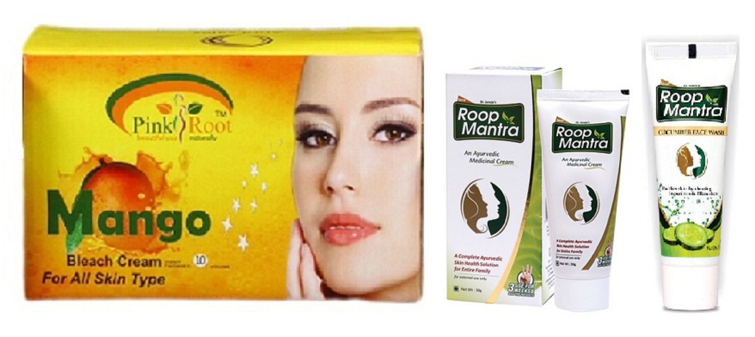 Buy ROOP MANTRA AYURVEDIC FAIRNESS CREAM 30gm,CUCUMBER FACE WASH 115gm