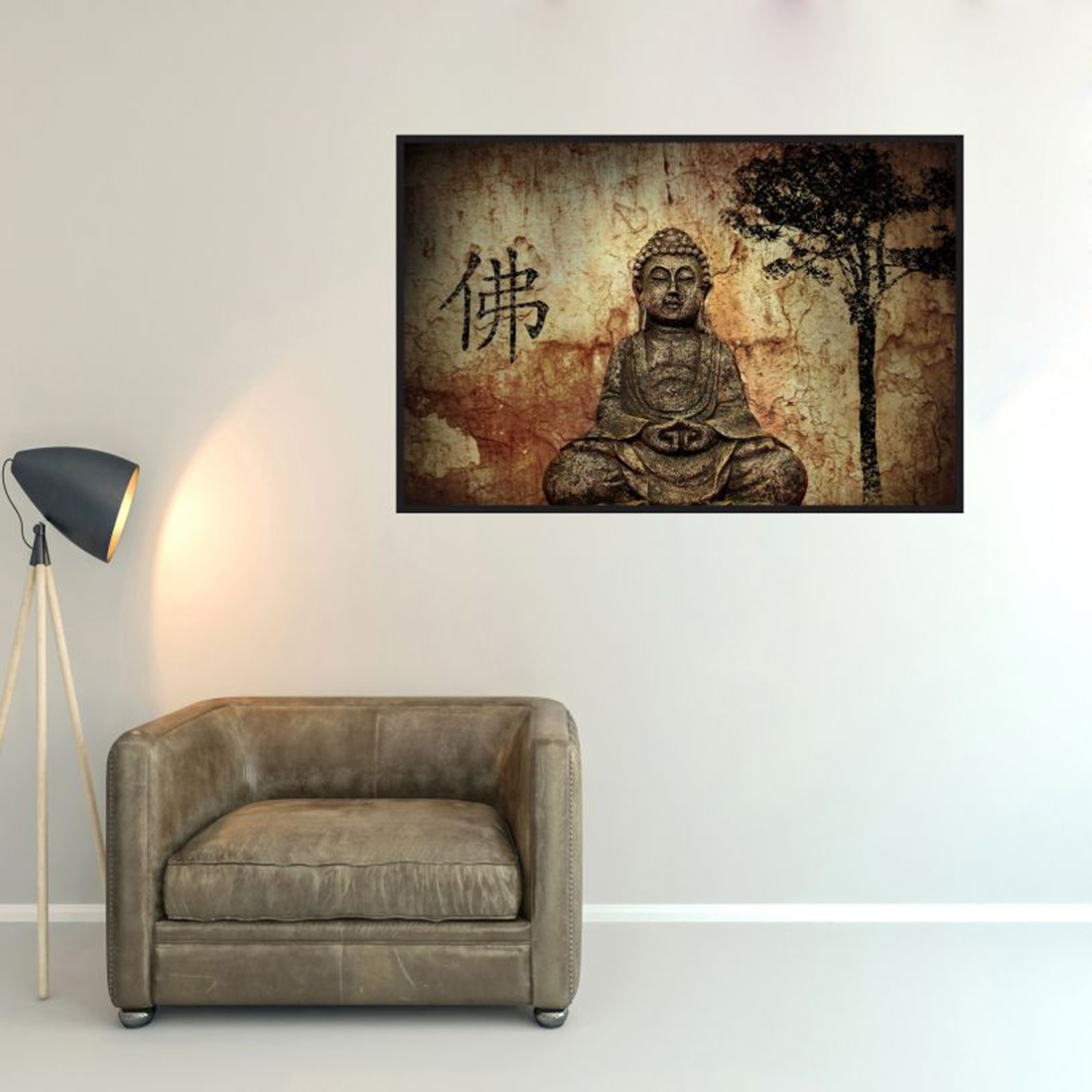 Buy Impression Wall Gautam Buddha Ancient Sticker (Cover Area 36 X 24