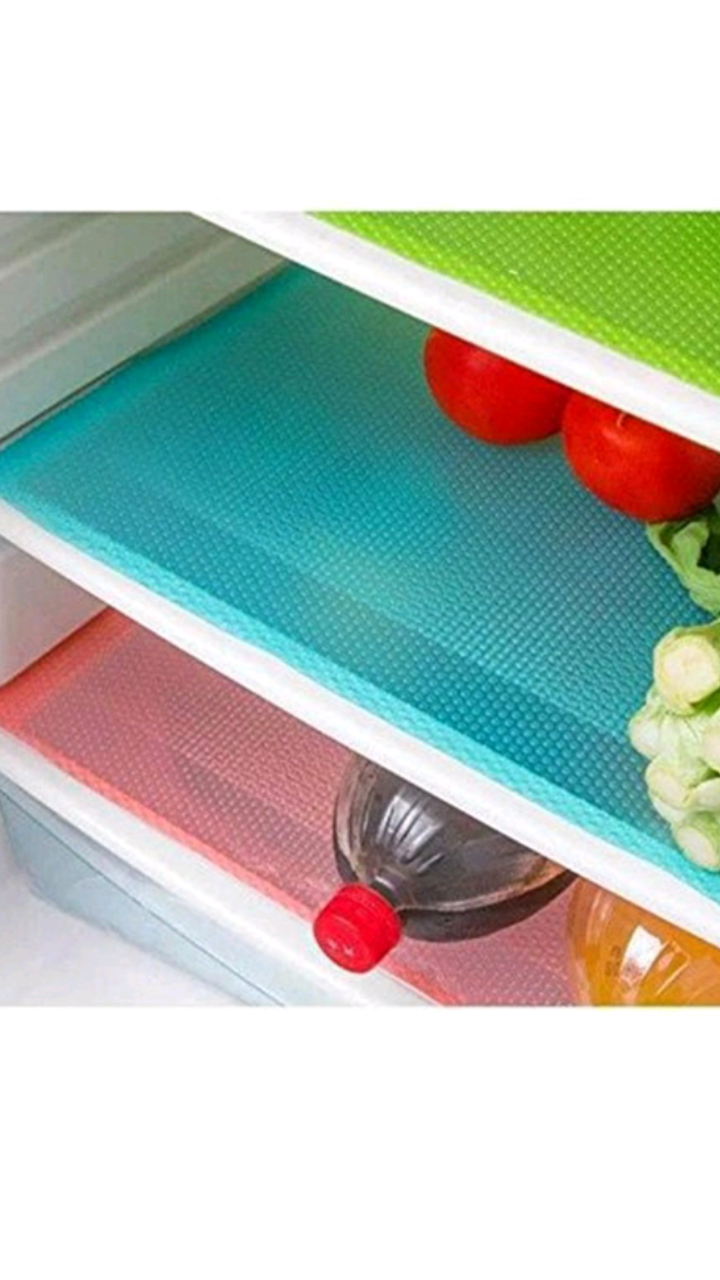 Buy Refrigerator Drawer Mat/Fridge mat set of 3 pec Multi color Online ₹199 from ShopClues