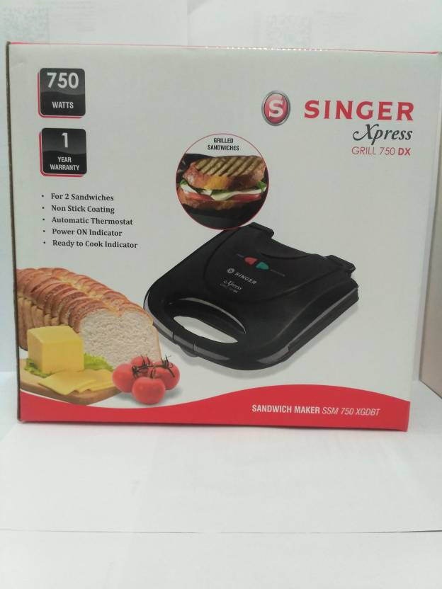 Buy SINGER XPRESS GRILL 750 DX SANDWICH MAKER Online ₹1299 from ShopClues