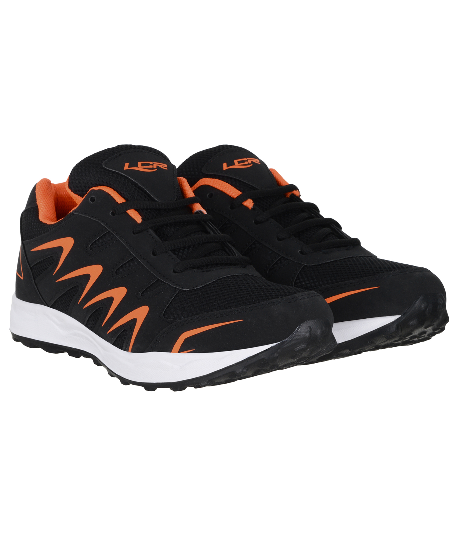 Buy Lancer Black Orange Shoes Online @ ₹499 from ShopClues