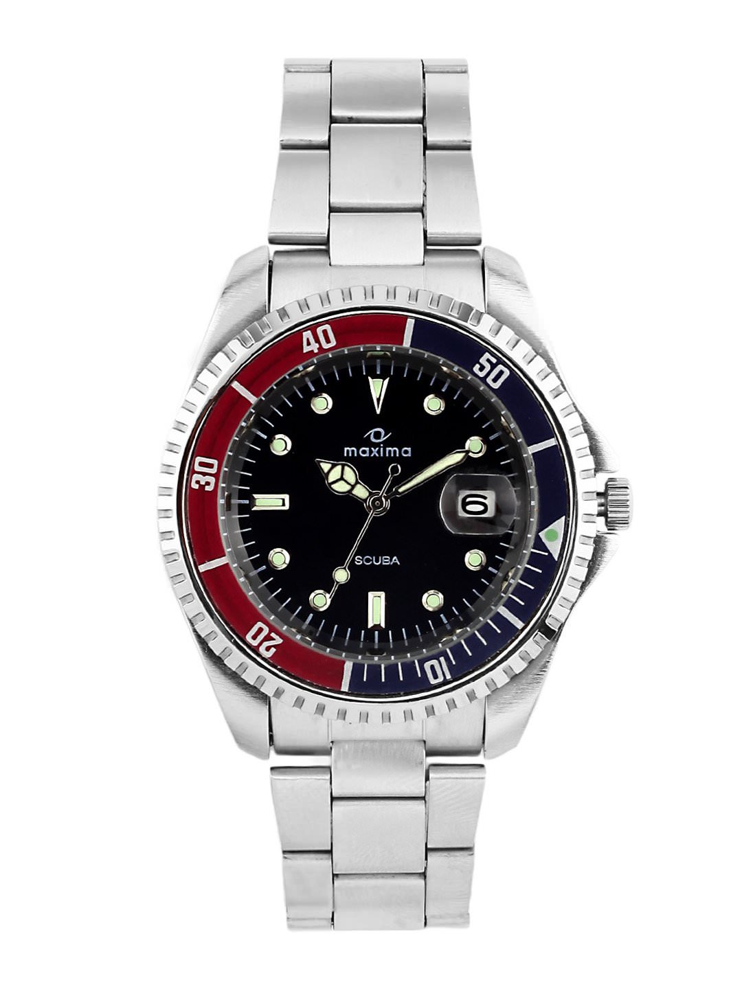 Buy Maxima Quartz Black Round Men Watch 00456CMGI Online 1525 from ShopClues