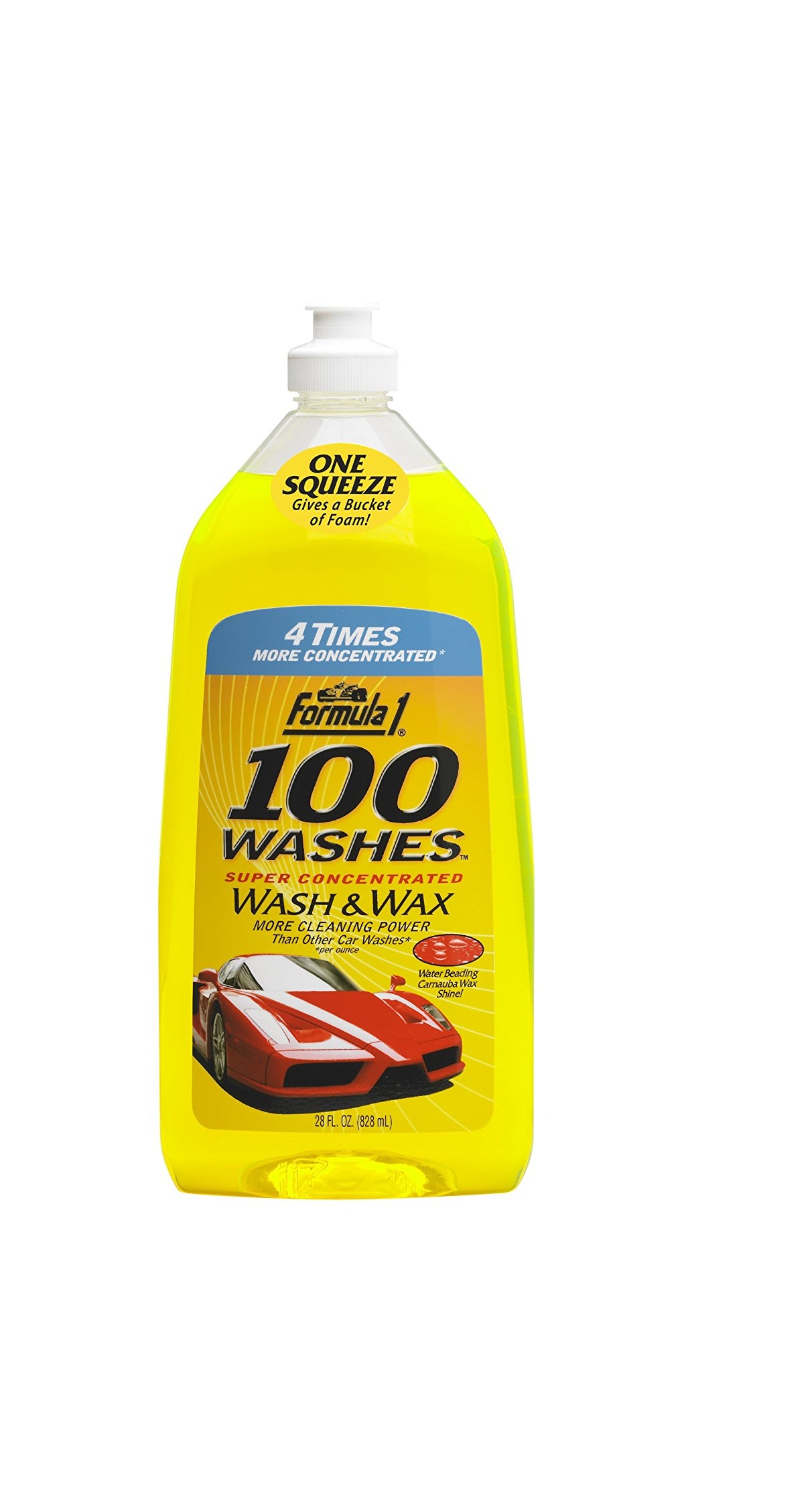 formula1 100 Washes Wash and Wax 828ml New