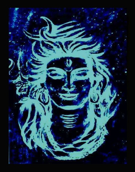 Buy Shiva Glow In the Dark Night Glowing Radium Magic Painting Online ...